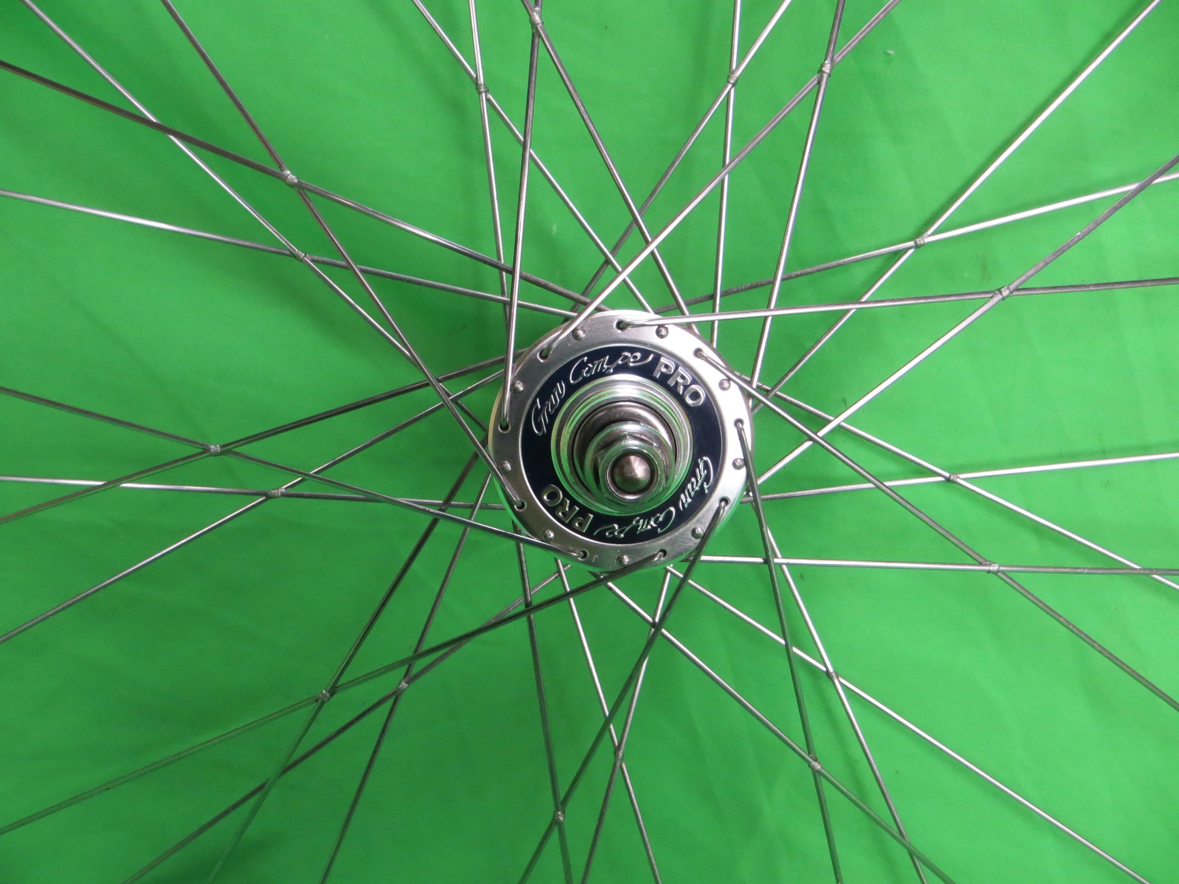 Araya Gold 16B NJS 700c 36H Tubular Rim, Gran Compe Pro 120mm NJS Rear Hub (25011201) - Image 2