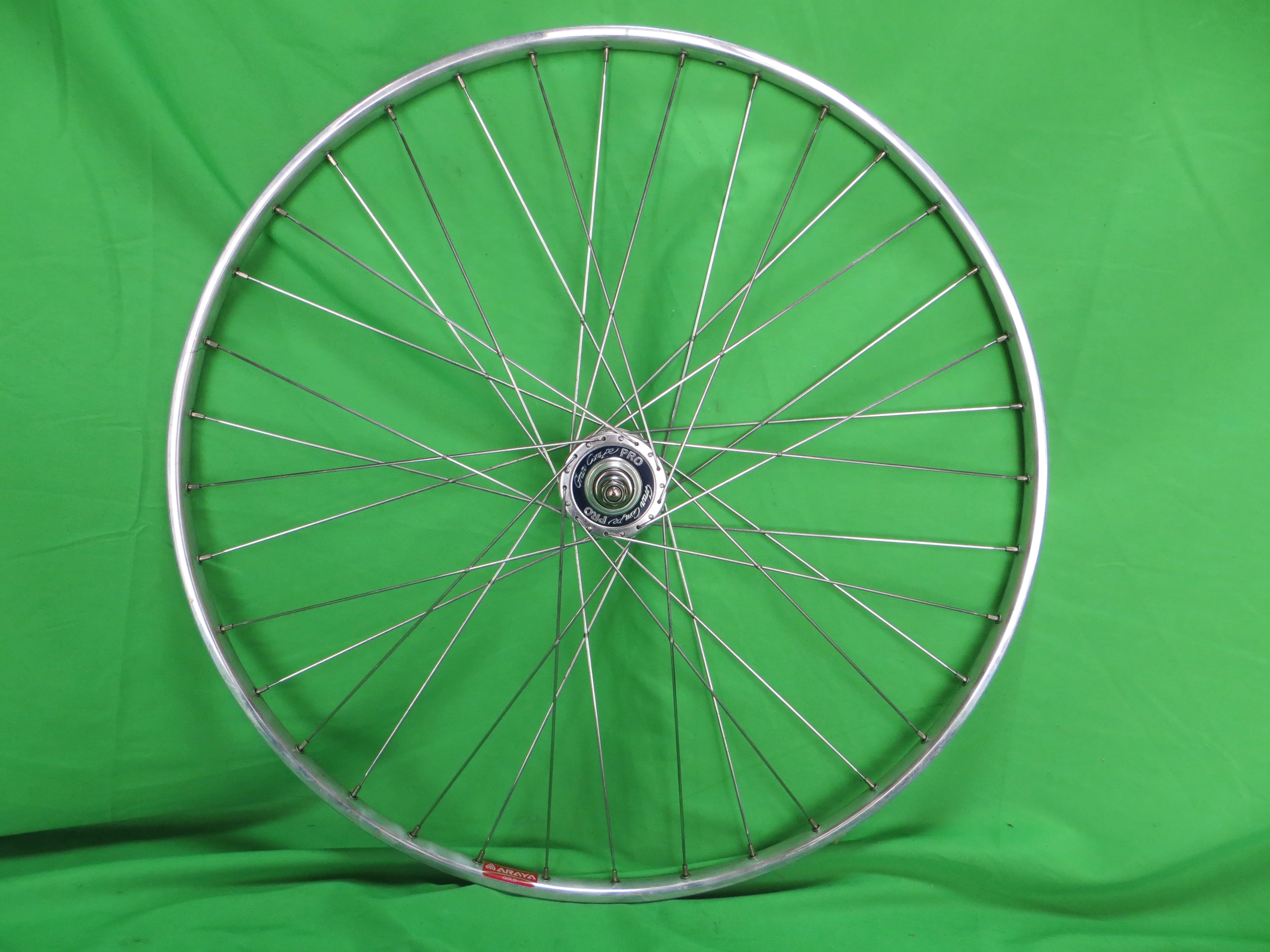 Araya Gold 16B NJS 700c 36H Tubular Rim, Gran Compe Pro 120mm NJS Rear Hub (25011201) - Image 4