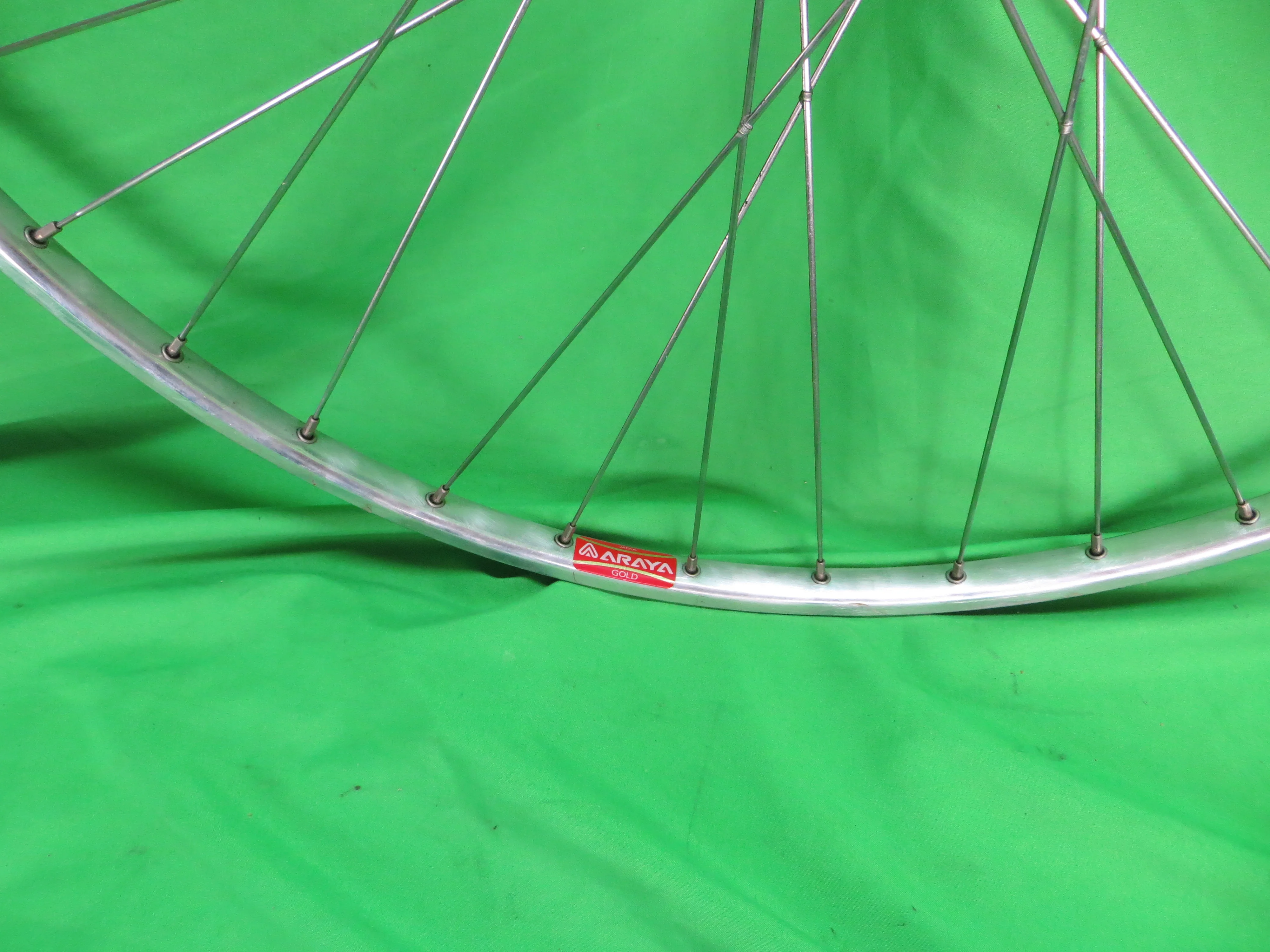 Araya Gold 16B NJS 700c 36H Tubular Rim, Gran Compe Pro 120mm NJS Rear Hub (25011201) - Image 6