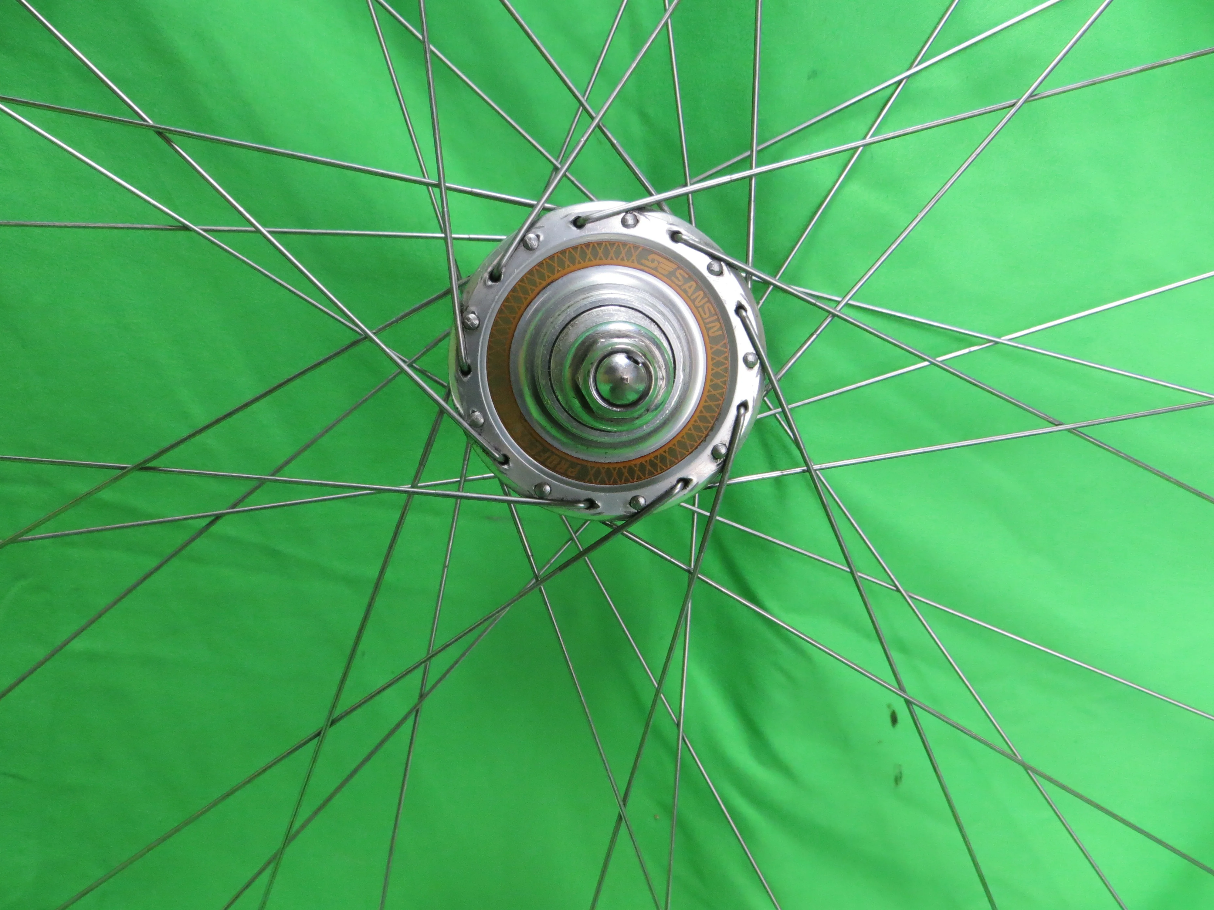 Araya Gold 16B NJS 700c 36H Tubular Rim, Sansin Professional 120mm NJS Rear Hub (24012102) - Image 5