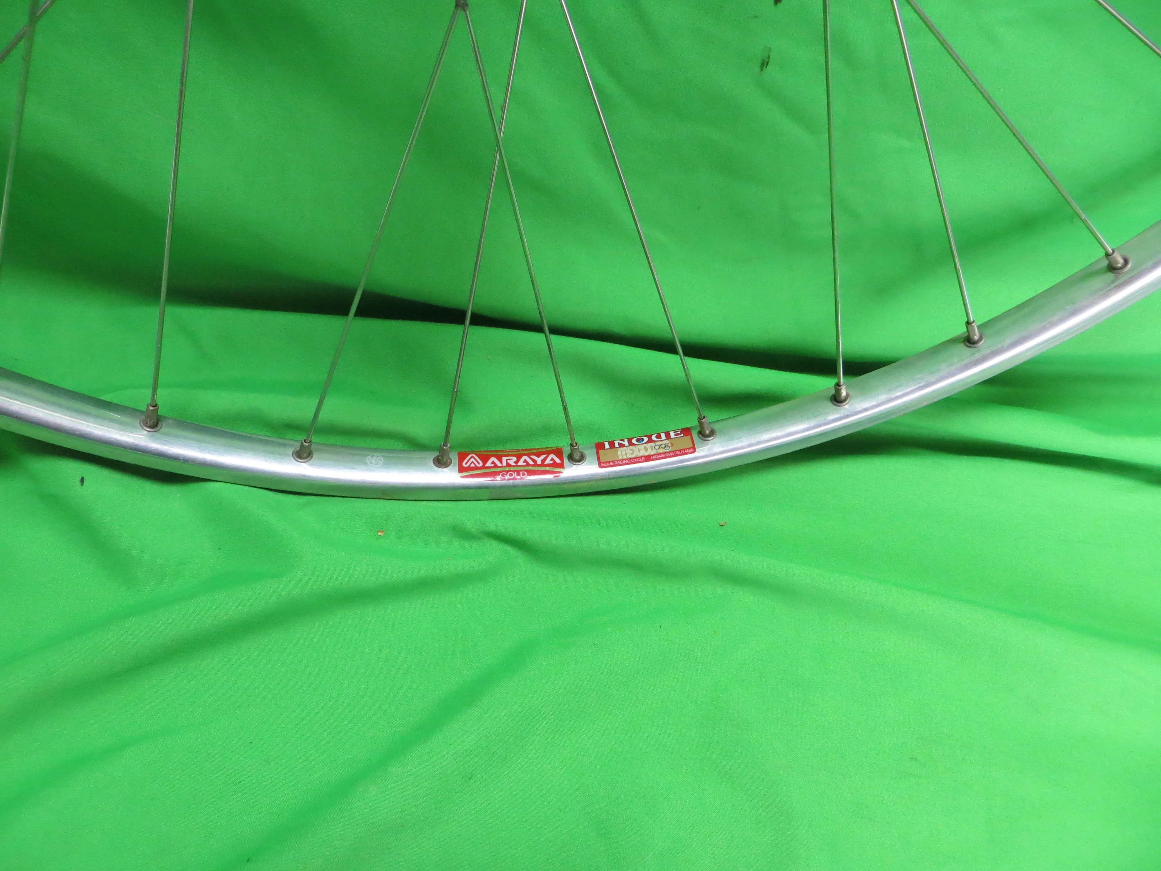 Araya Gold 16B NJS 700c 36H Tubular Rim, Shimano Dura Ace HB-7600 100mm/9mm NJS Front Hub (24012106) - Image 3