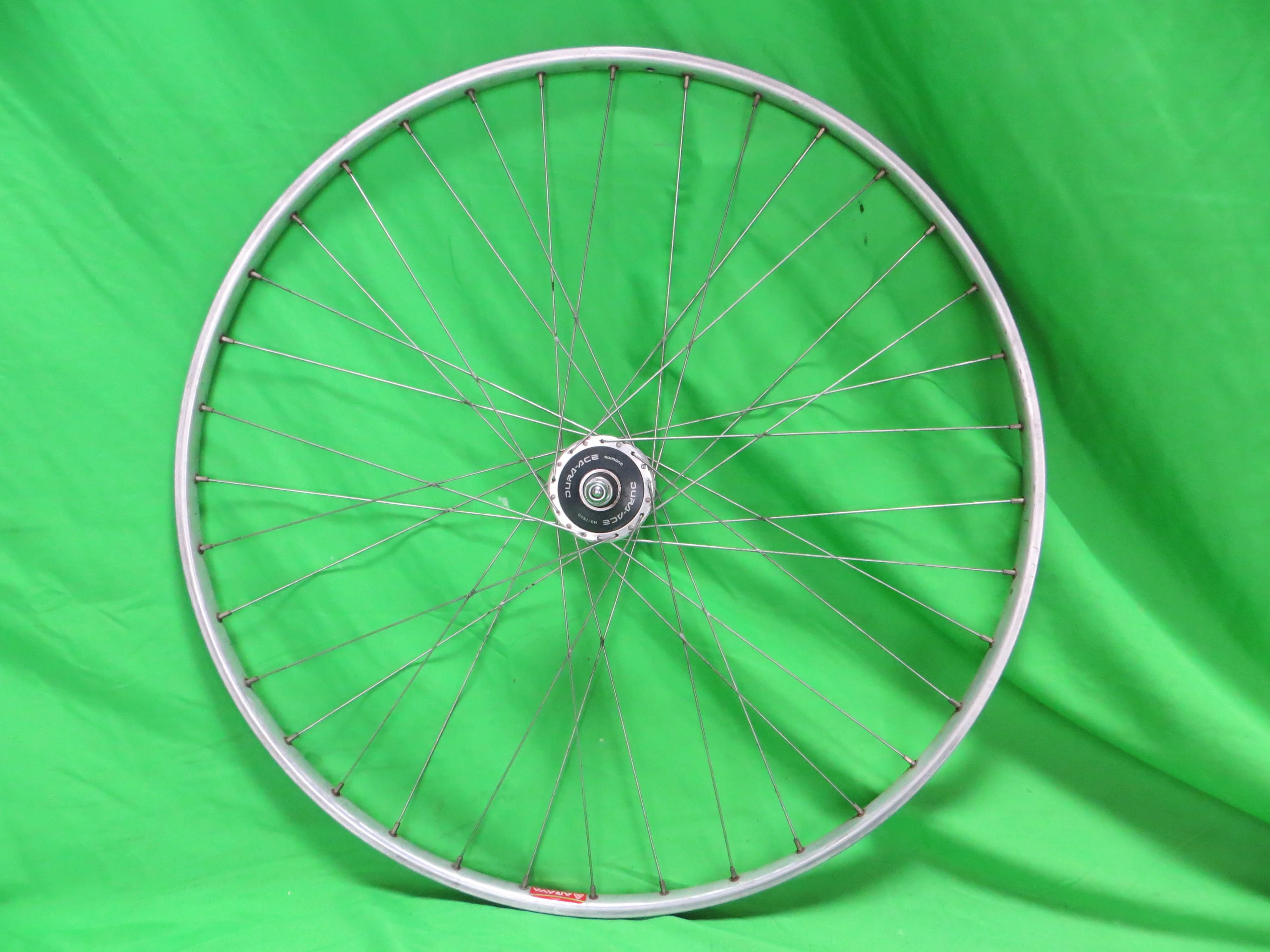 Araya Gold 16B NJS 700c 36H Tubular Rim, Shimano Dura Ace HB-7600 100mm/9mm NJS Front Hub (24040318)