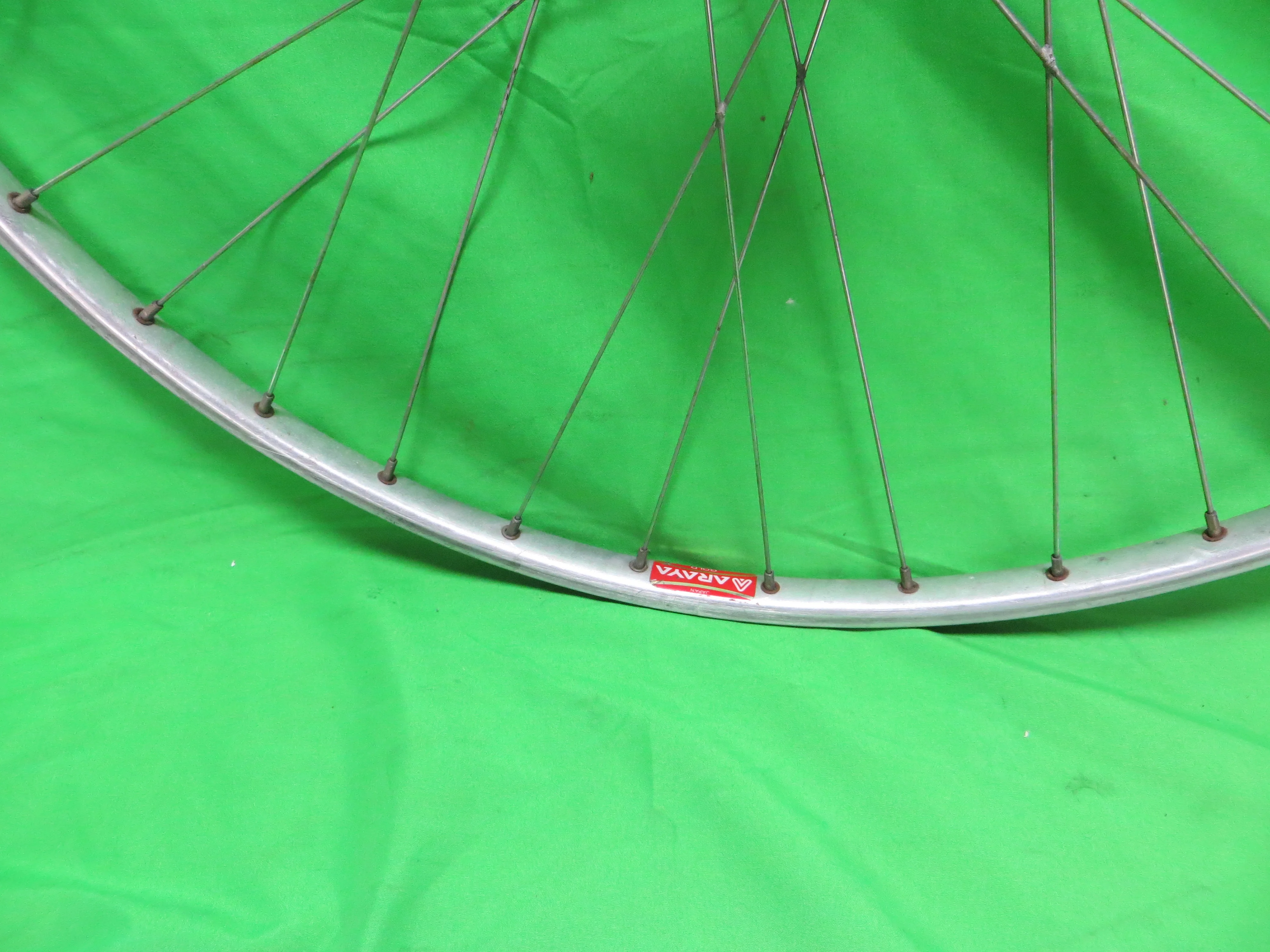 Araya Gold 16B NJS 700c 36H Tubular Rim, Shimano Dura Ace HB-7600 100mm/9mm NJS Front Hub (24040318) - Image 3