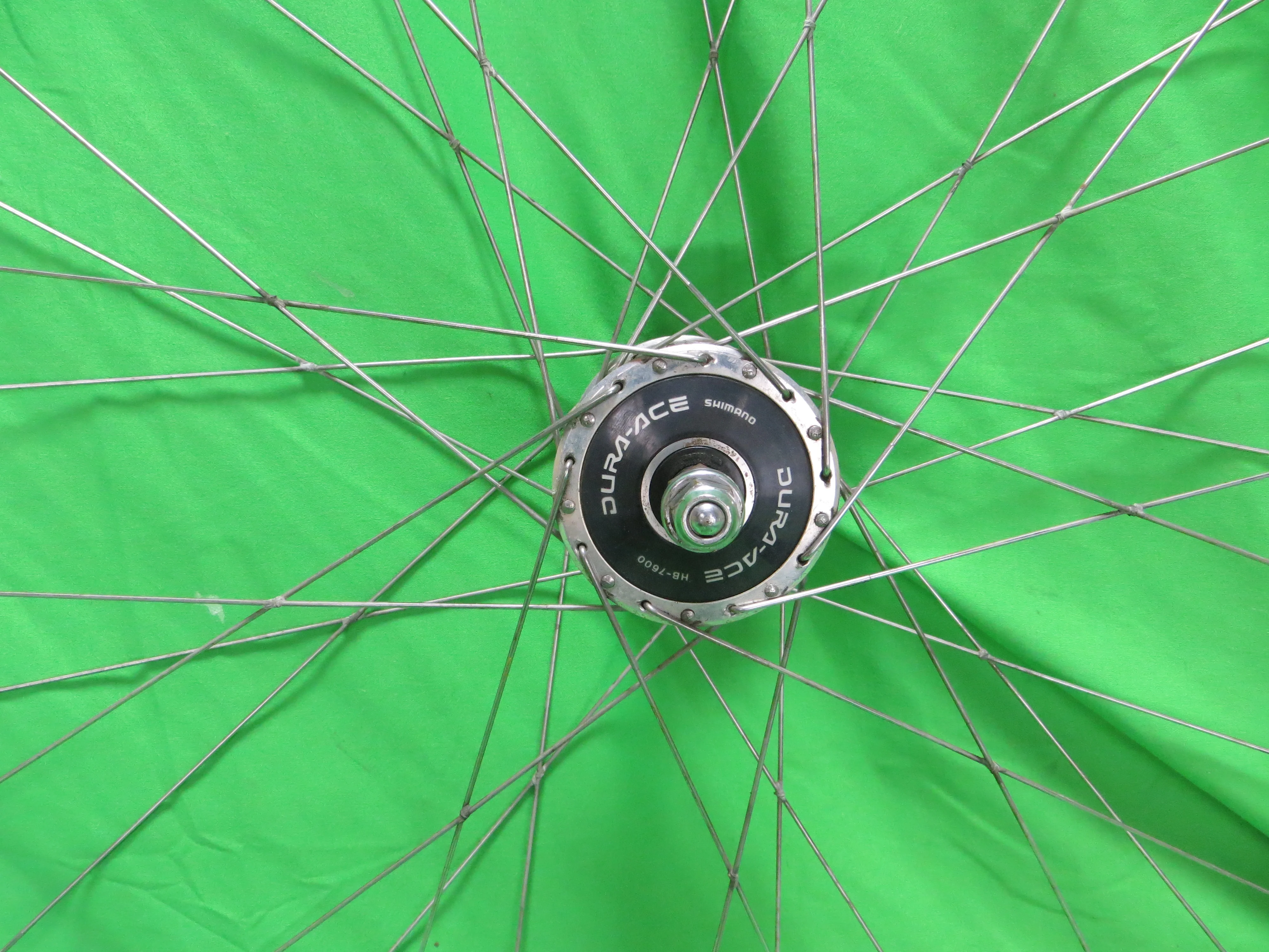 Araya Gold 16B NJS 700c 36H Tubular Rim, Shimano Dura Ace HB-7600 100mm/9mm NJS Front Hub (24040318) - Image 5