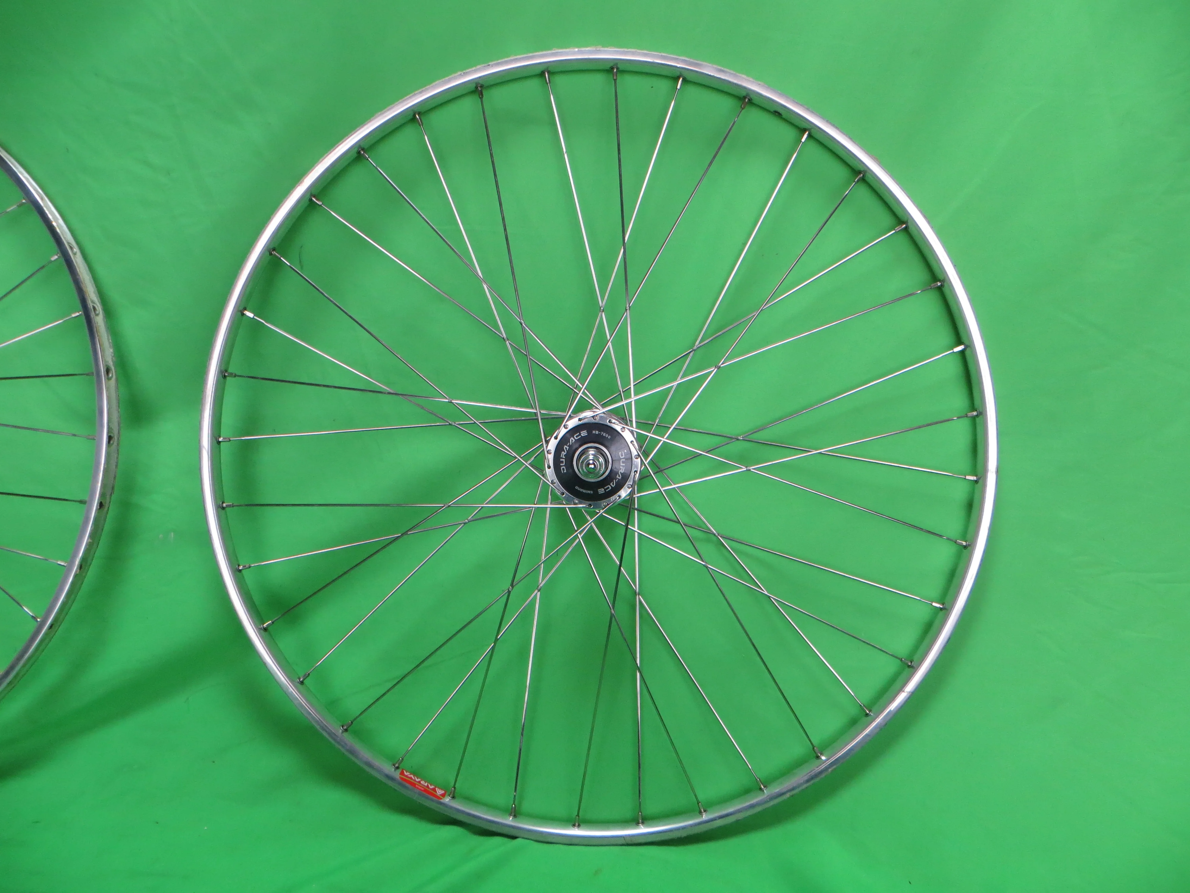 Araya Gold 16B NJS 700c Tubular NJS Rims, Shimano Dura Ace HB-7600 NJS hubs 36H 120mm (26021301) - Image 11