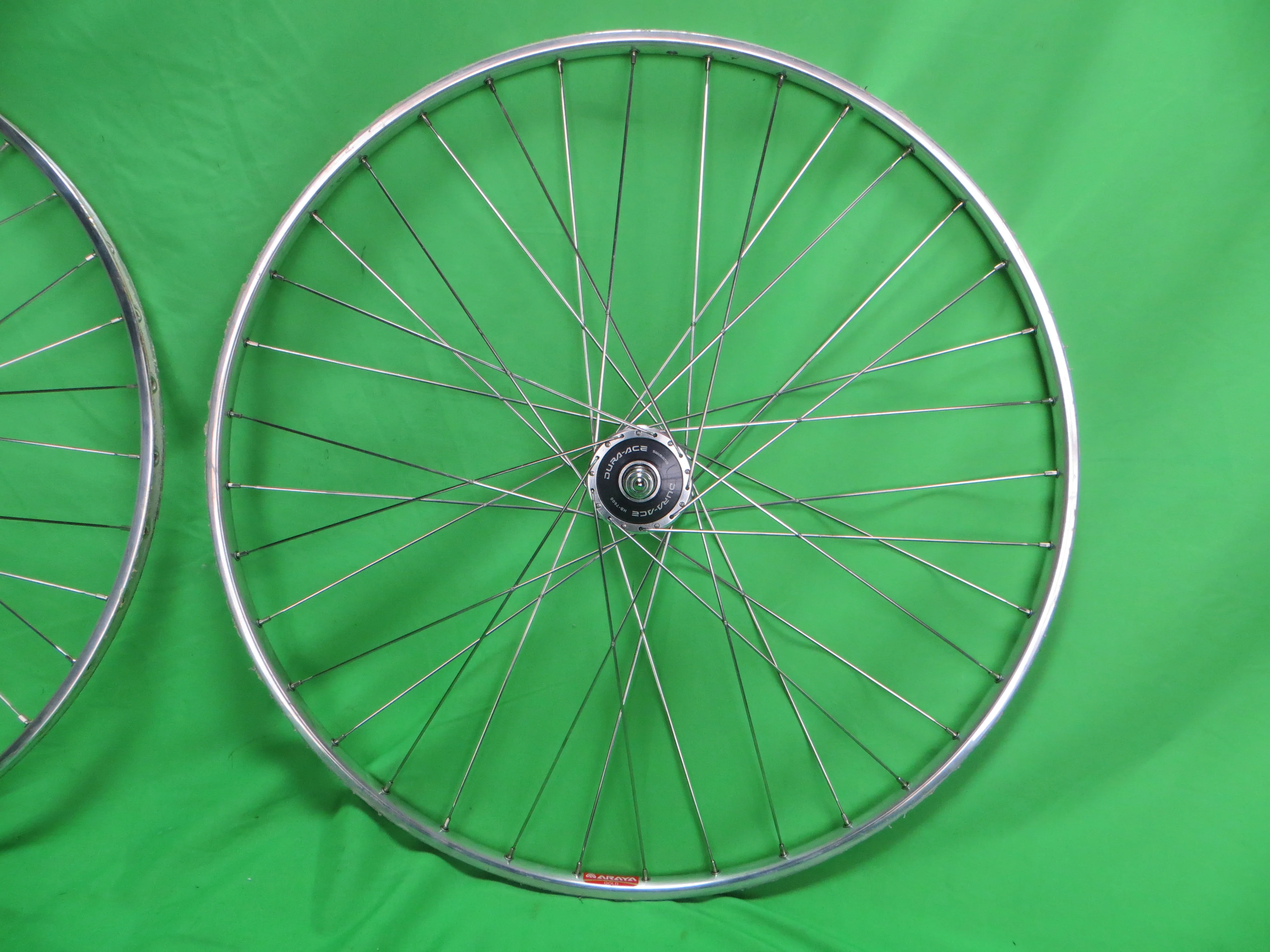 Araya Gold 16B NJS 700c Tubular NJS Rims, Shimano Dura Ace HB-7600 NJS hubs 36H 120mm (26021301) - Image 8