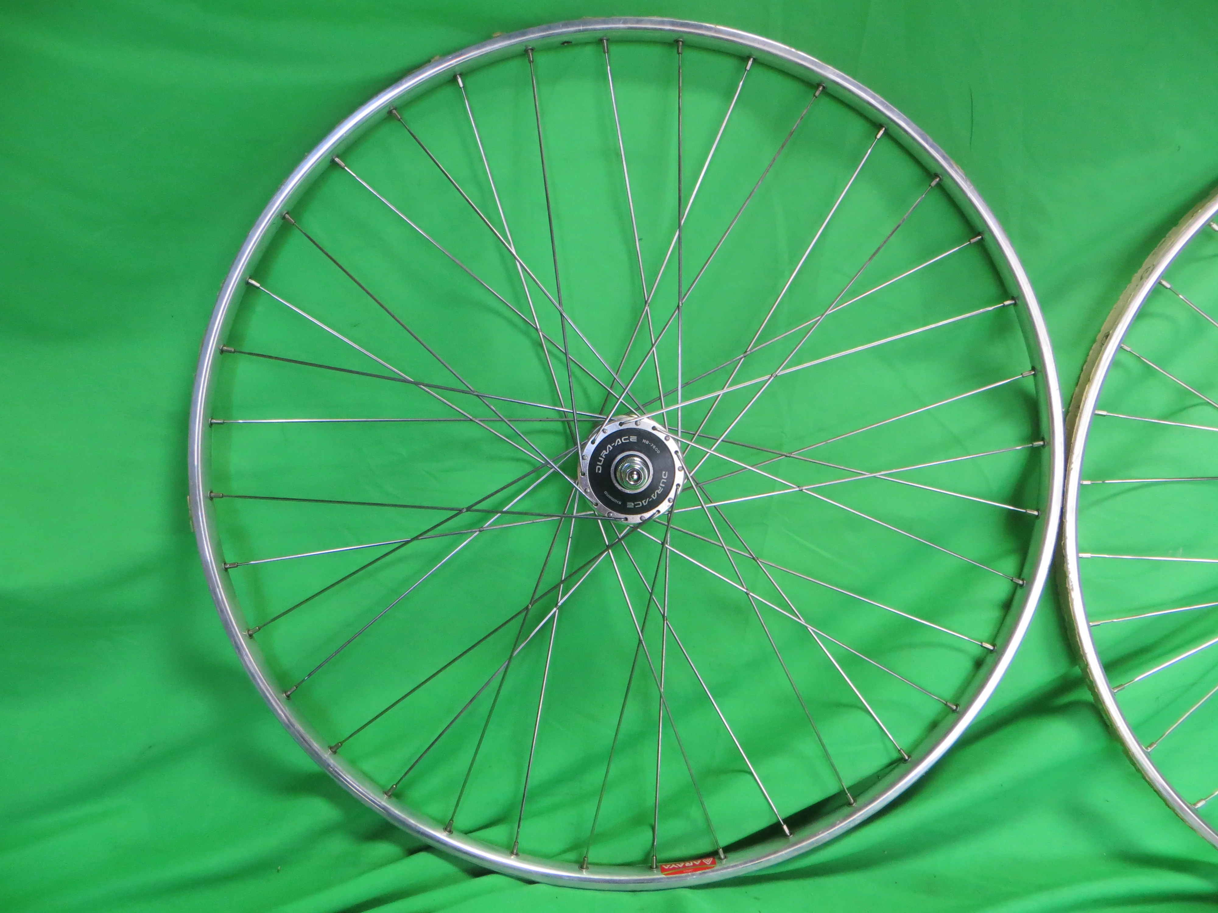 Araya Gold 16B NJS 700c Tubular NJS Rims, Shimano Dura Ace HB-7600 NJS hubs 36H 120mm (26021503) - Image 2