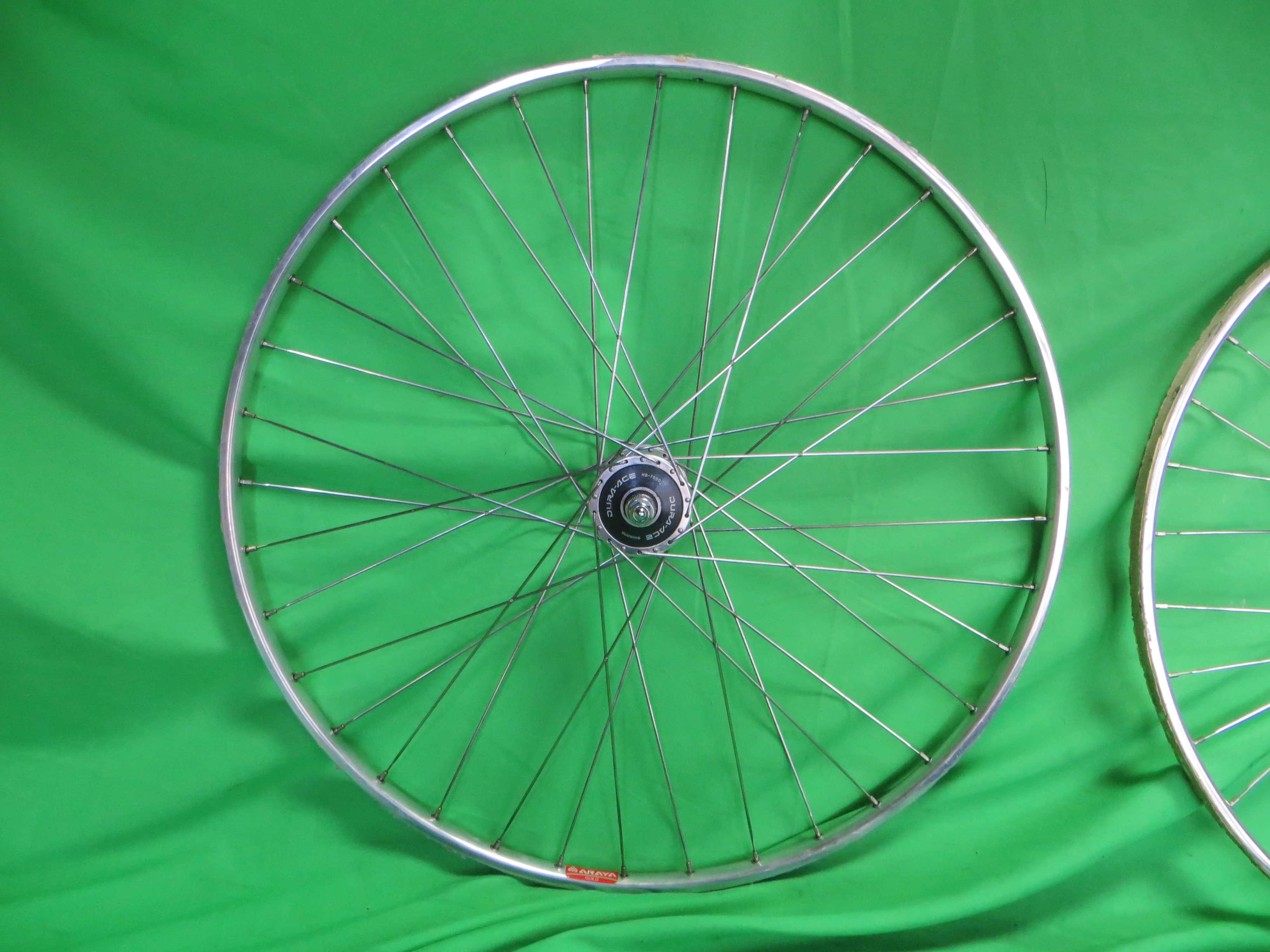 Araya Gold 16B NJS 700c Tubular NJS Rims, Shimano Dura Ace HB-7600 NJS hubs 36H 120mm (26021503) - Image 5