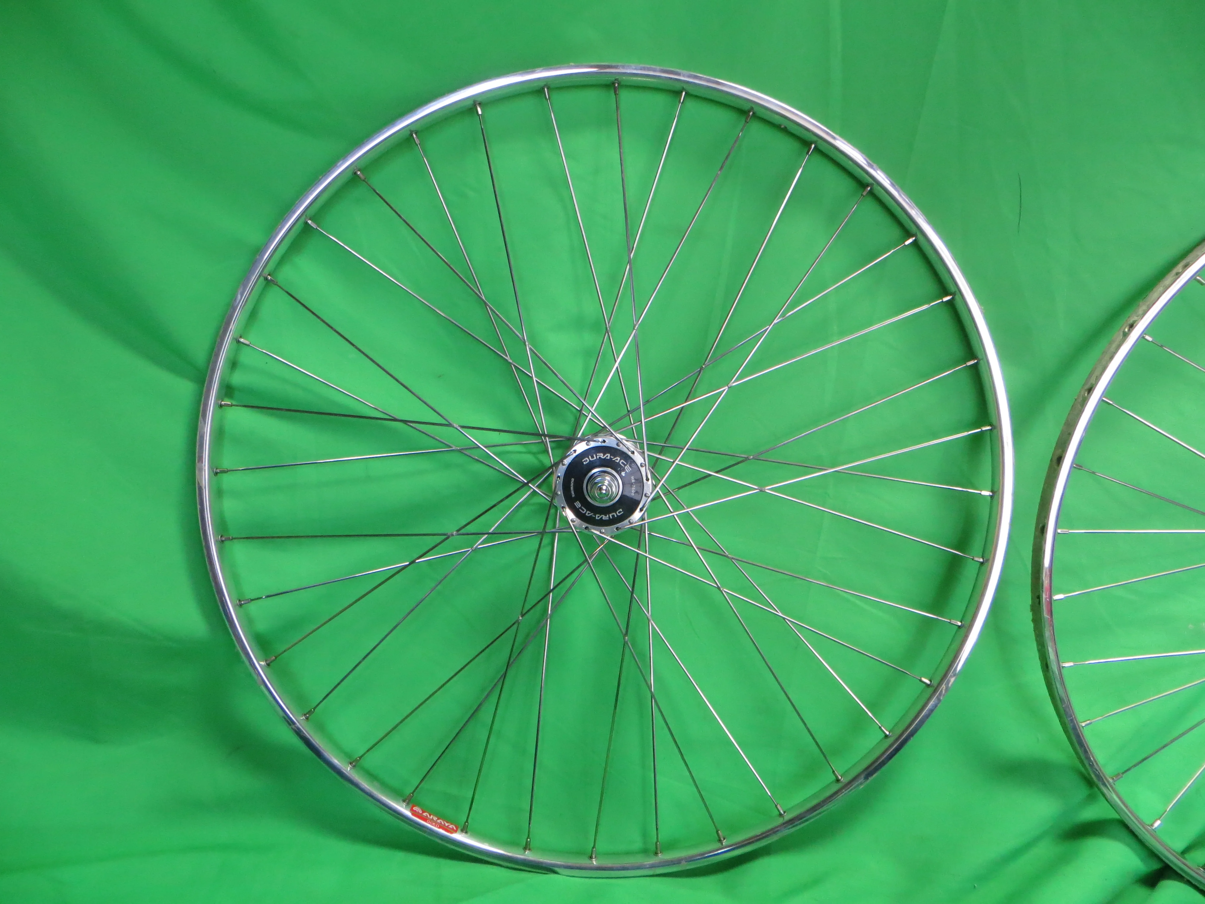 Araya Gold 16B NJS 700c Tubular NJS Rims, Shimano Dura Ace HB-7600 NJS hubs 36H 120mm (26021505) - Image 5