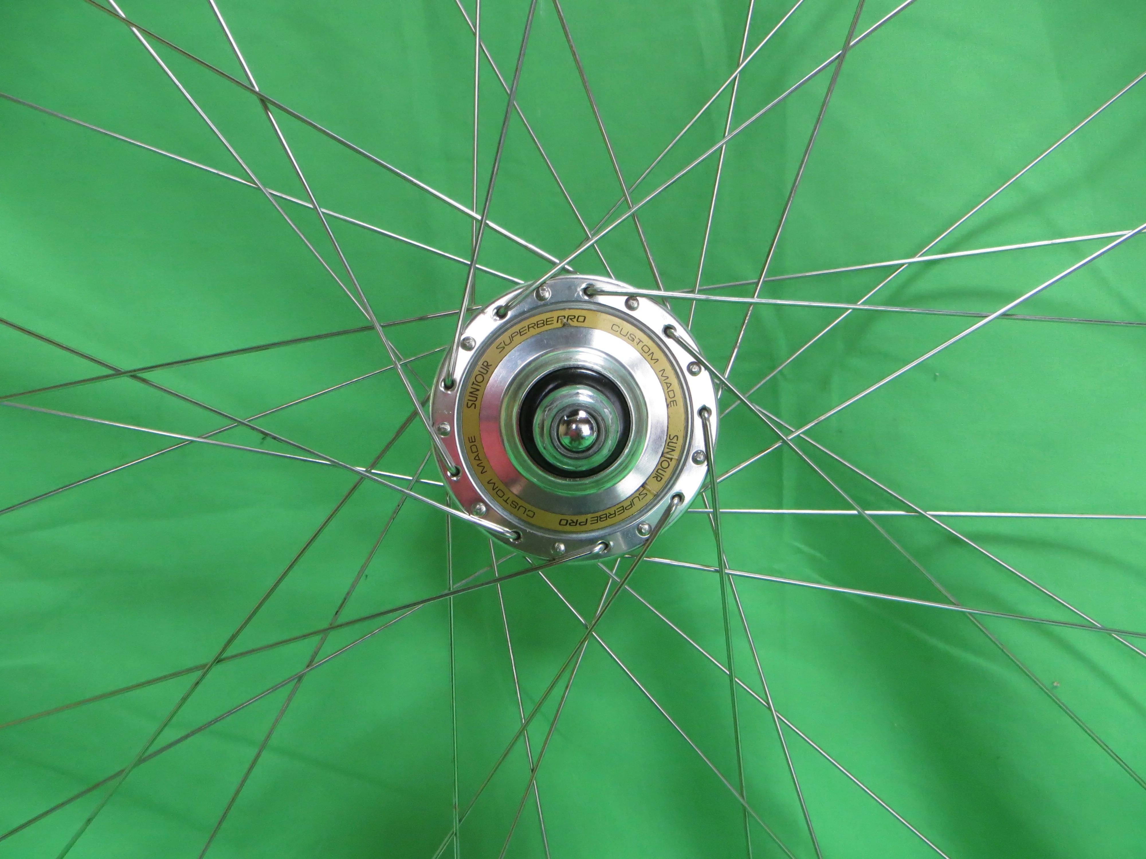 Araya Gold 16B NJS 700c Tubular NJS Rims, Suntour Superbe Pro NJS Hubs 36H 120mm (26032502) - Image 3
