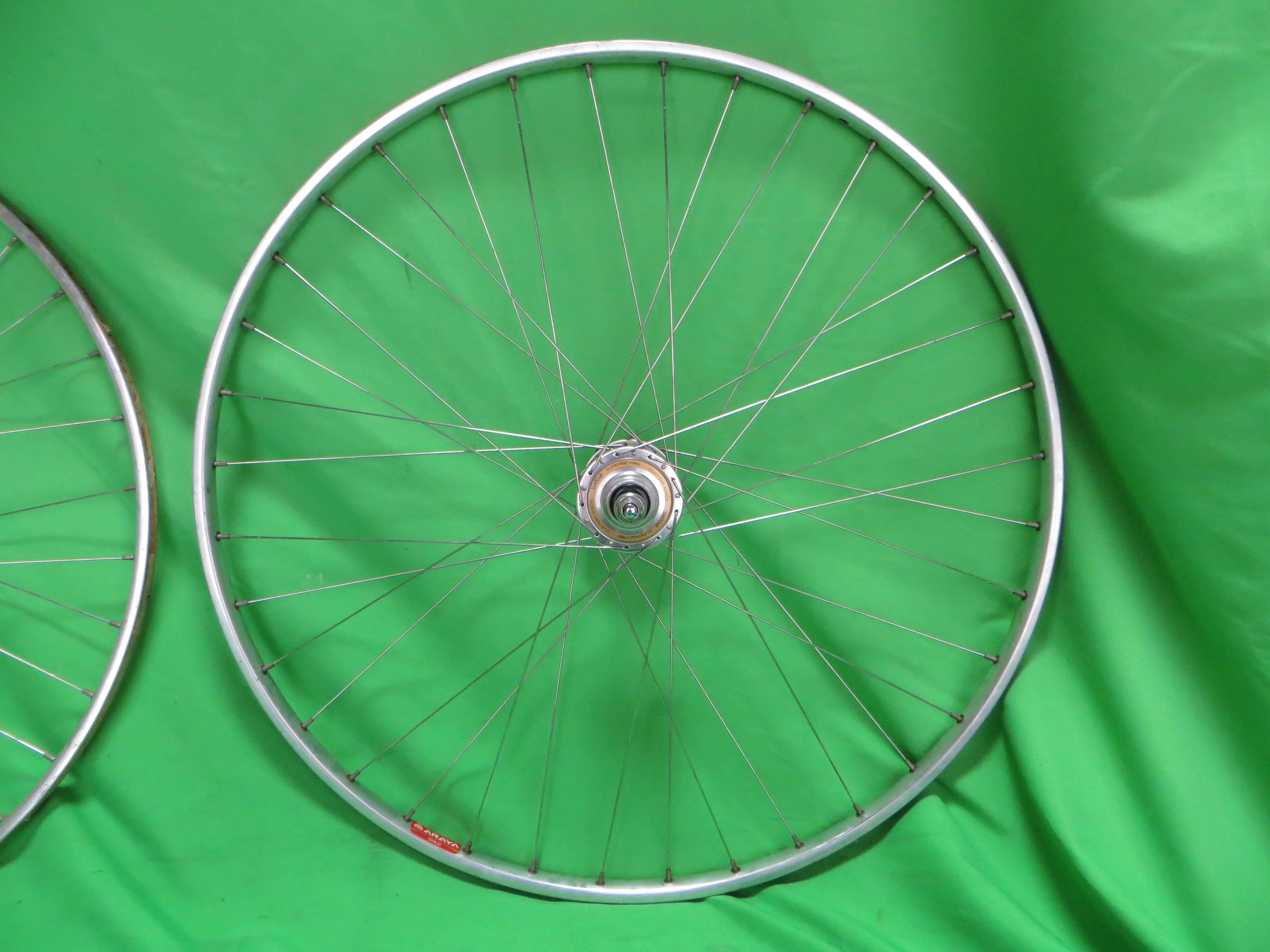 Araya Gold 16B NJS 700c Tubular NJS Rims, Suntour Superbe Pro NJS Hubs 36H 120mm (26032502) - Image 8