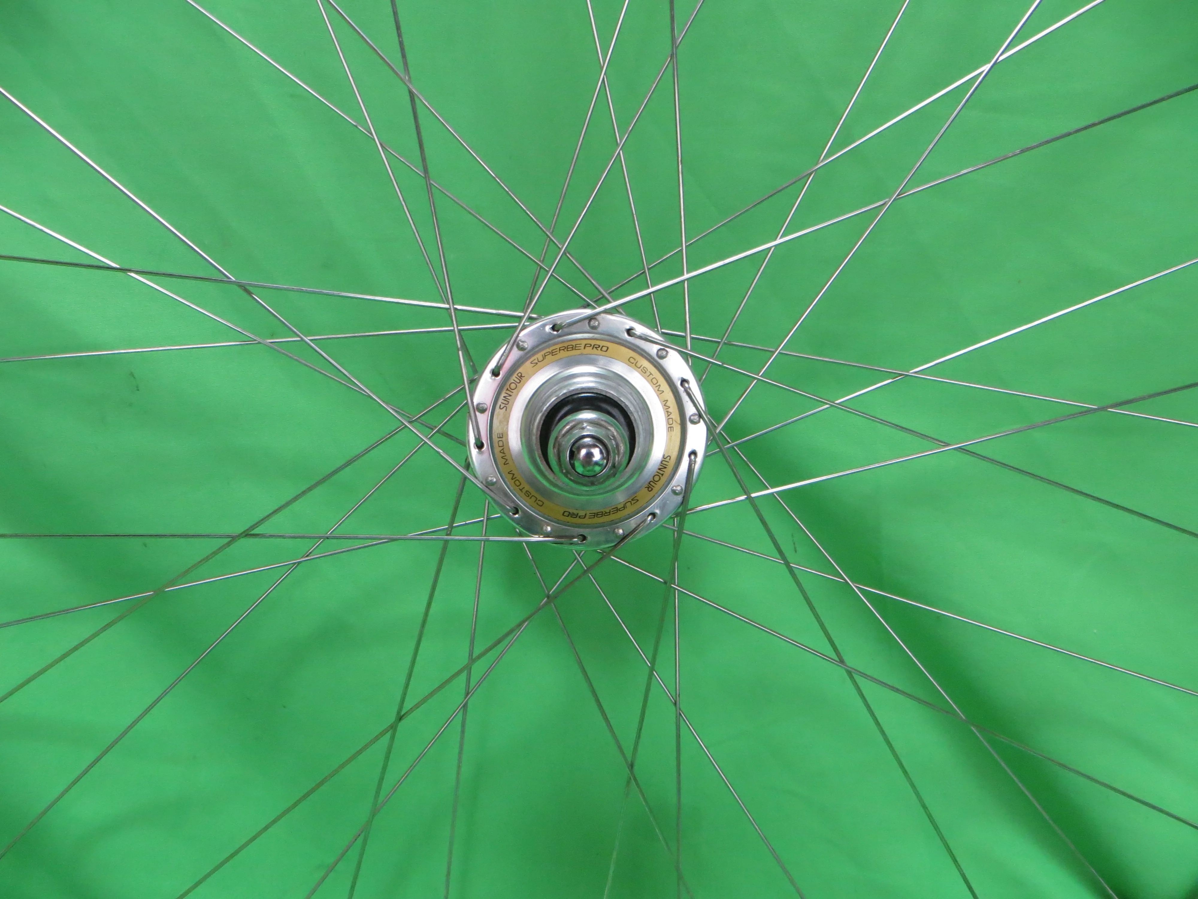 Araya Gold 16B NJS 700c Tubular NJS Rims, Suntour Superbe Pro NJS Hubs 36H 120mm (26032502) - Image 9