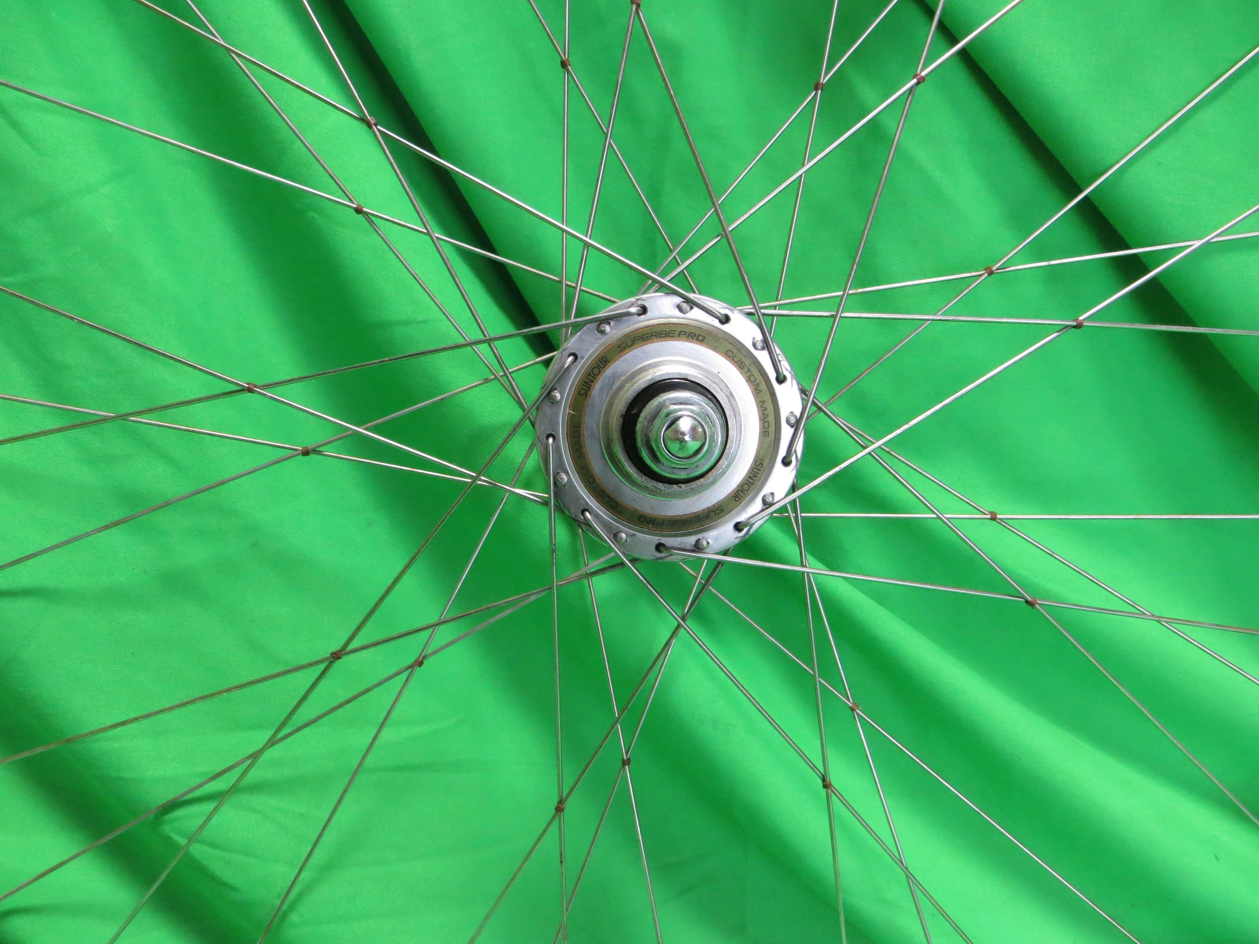 Araya Gold 16B NJS 700c Tubular rim, Suntour Superbe Pro 36H 110mm NJS Rear Hub (23111901) - Image 5