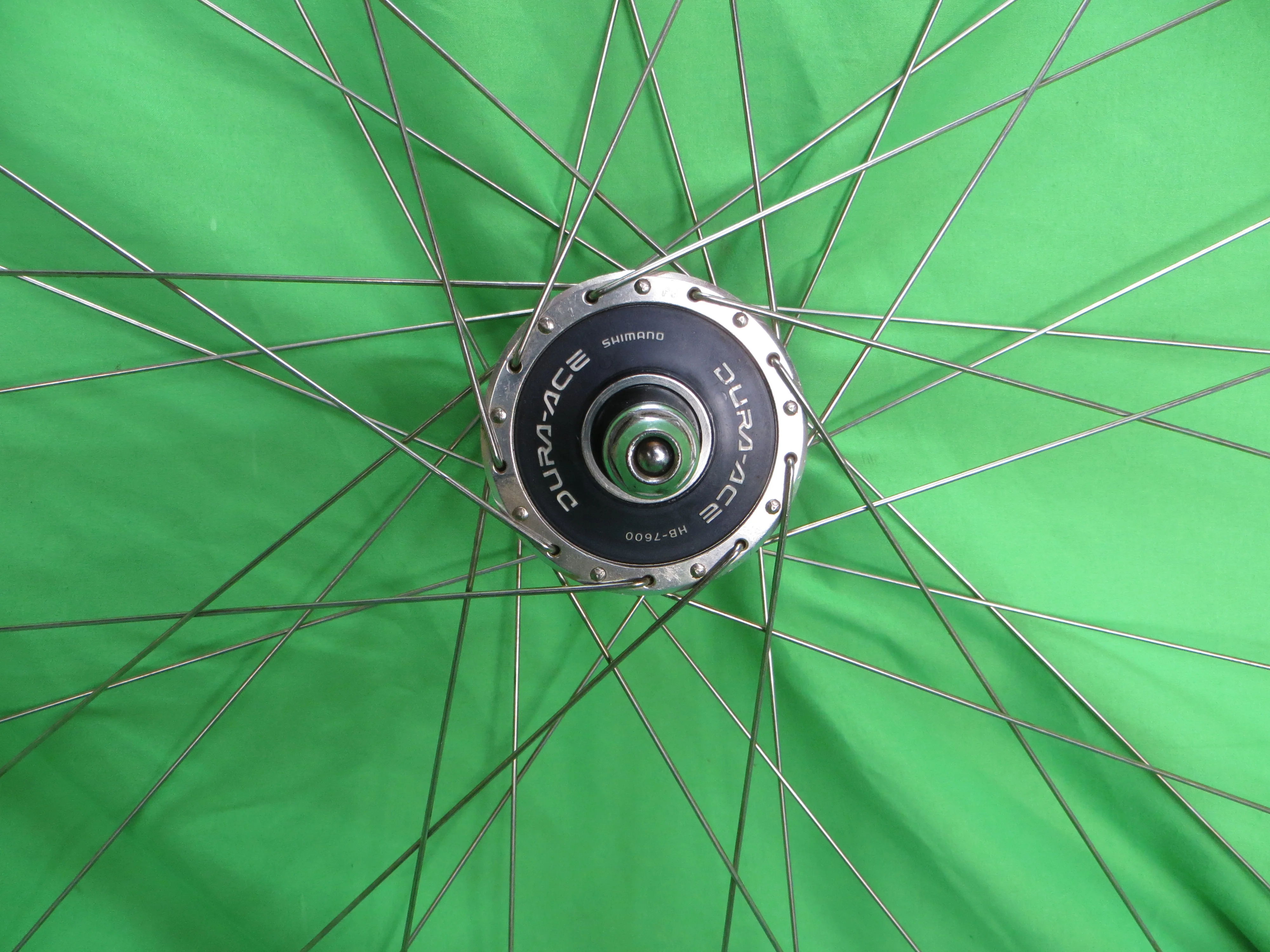 Araya Gold 16B World Champion 700c Tubular NJS Rim, Shimano Dura Ace HB-7600 NJS 100mm/8mm Front Hub (25012502) - Image 5