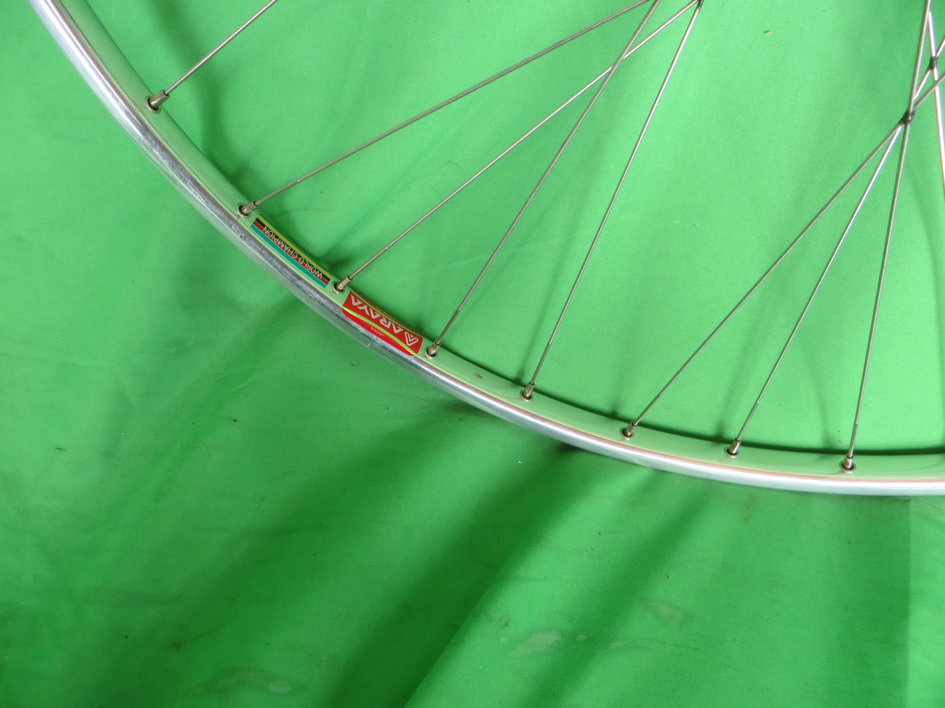 Araya Gold World Champion 16B NJS 700c Tubular NJS Rims, Campagnolo Record NJS hubs 36H 120mm (2602821) - Image 11