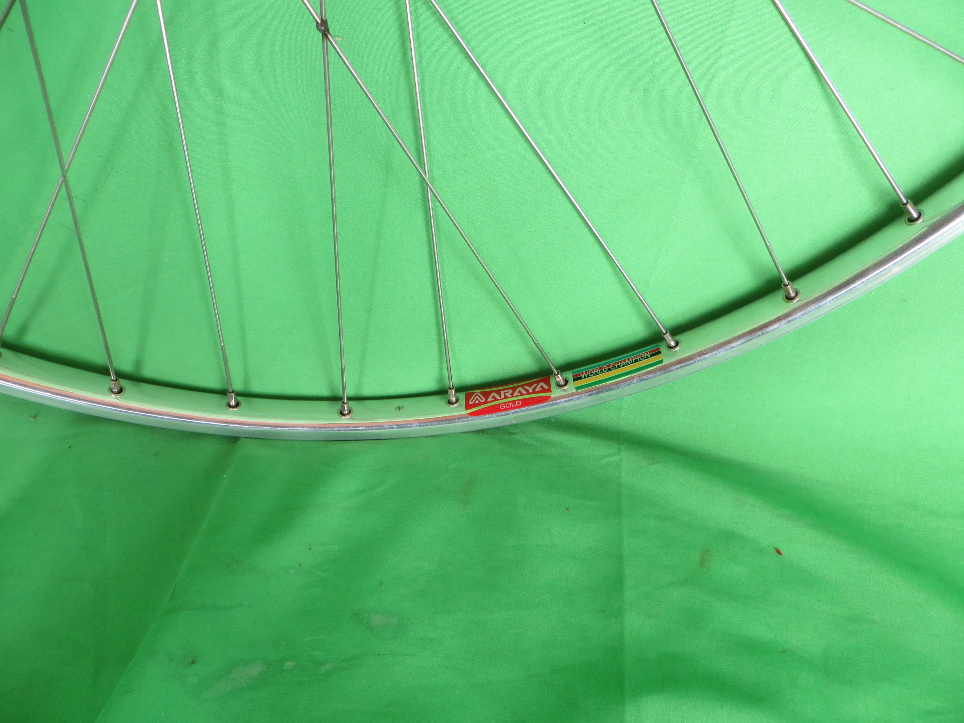 Araya Gold World Champion 16B NJS 700c Tubular NJS Rims, Campagnolo Record NJS hubs 36H 120mm (2602821) - Image 15