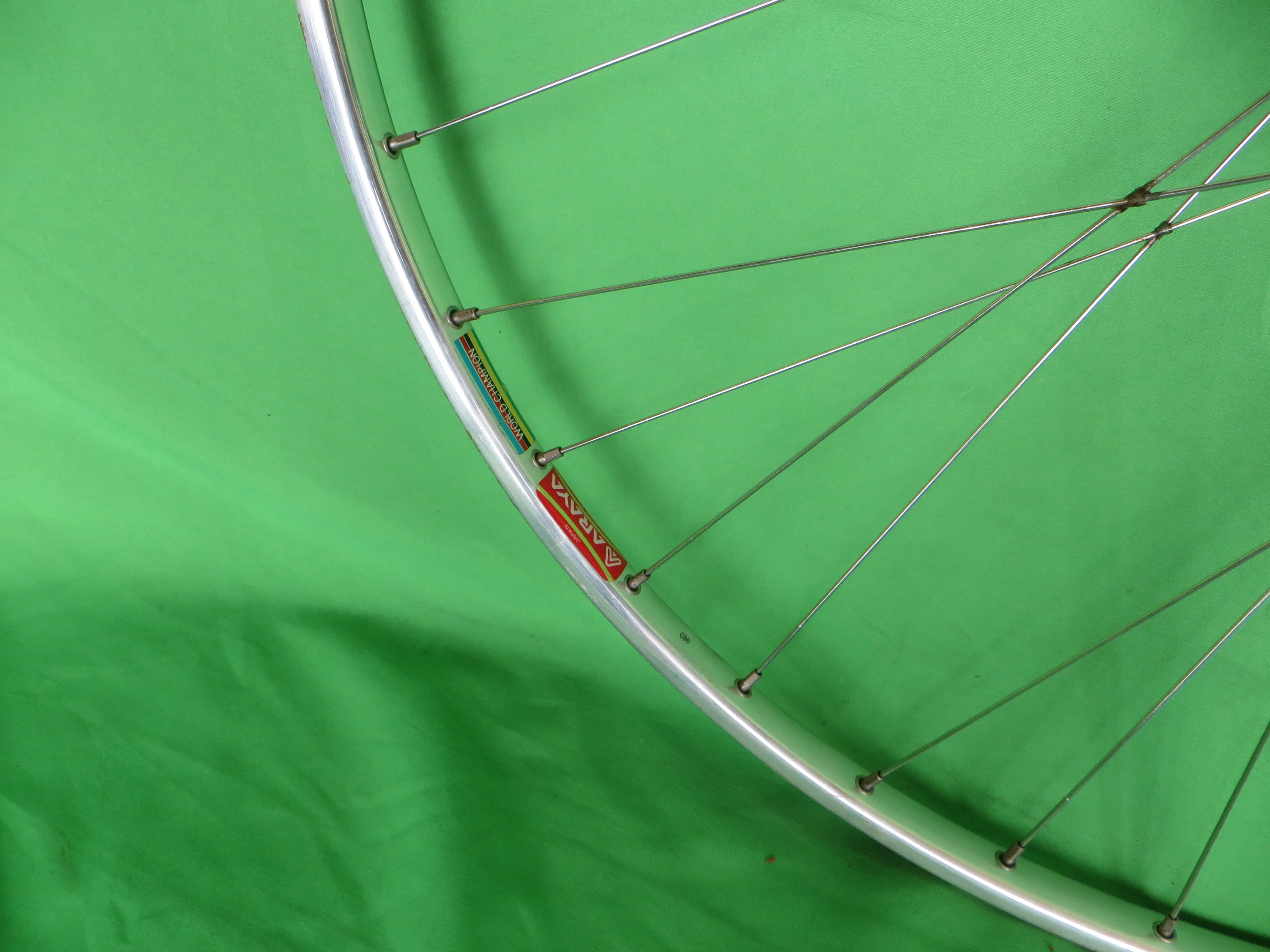 Araya Gold World Champion 16B NJS 700c Tubular NJS Rims, Campagnolo Record NJS hubs 36H 120mm (2602821) - Image 4
