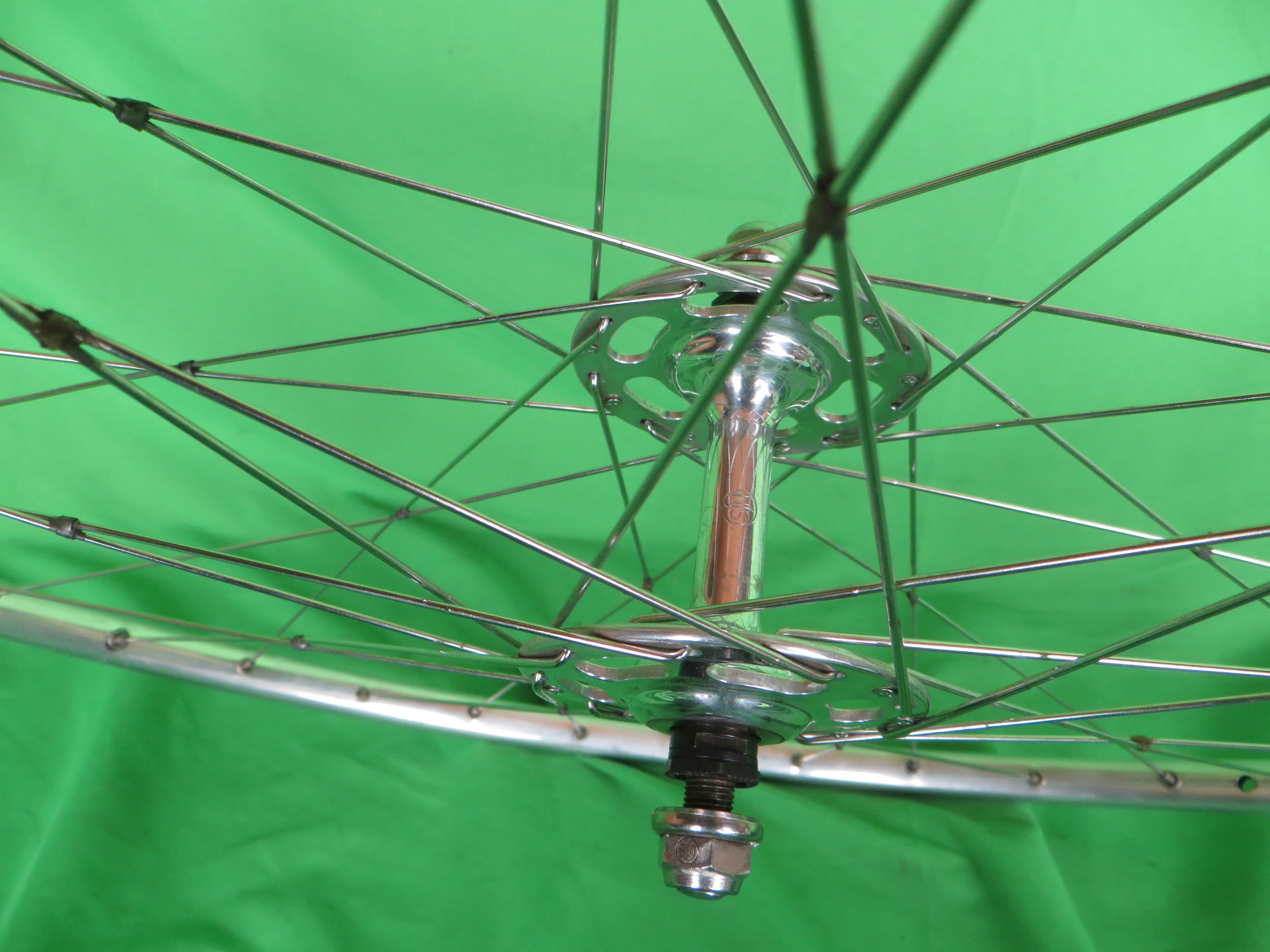 Araya Gold World Champion 16B NJS 700c Tubular NJS Rims, Campagnolo Record NJS hubs 36H 120mm (2602821) - Image 5