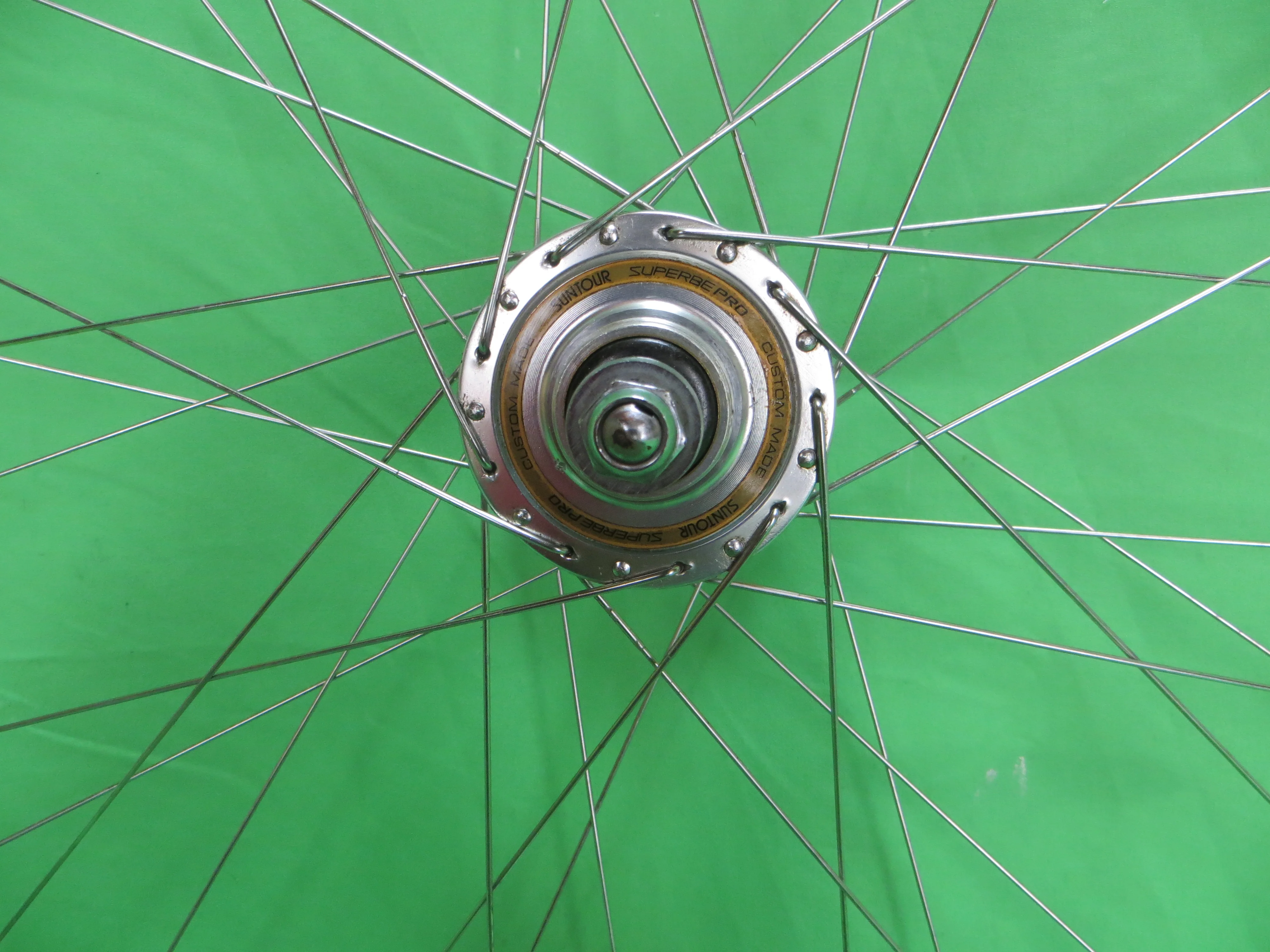 Araya Gold World Champion 16B NJS 700c Tubular rim, Suntour Superbe Pro 36H 120mm One Sided Fixed Rear Hub NJS (25111801) - Image 2