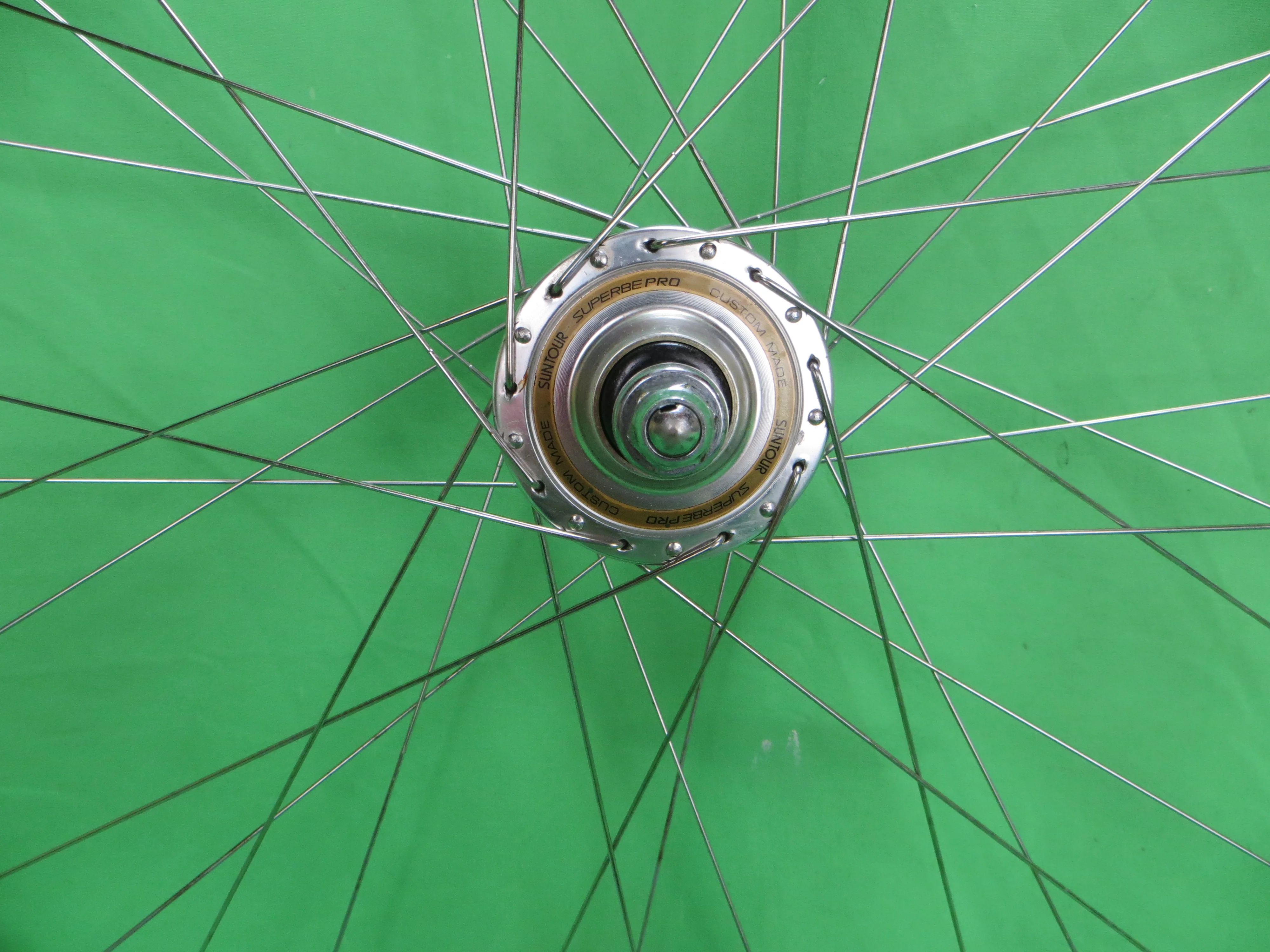 Araya Gold World Champion 16B NJS 700c Tubular rim, Suntour Superbe Pro 36H 120mm One Sided Fixed Rear Hub NJS (25111801) - Image 5