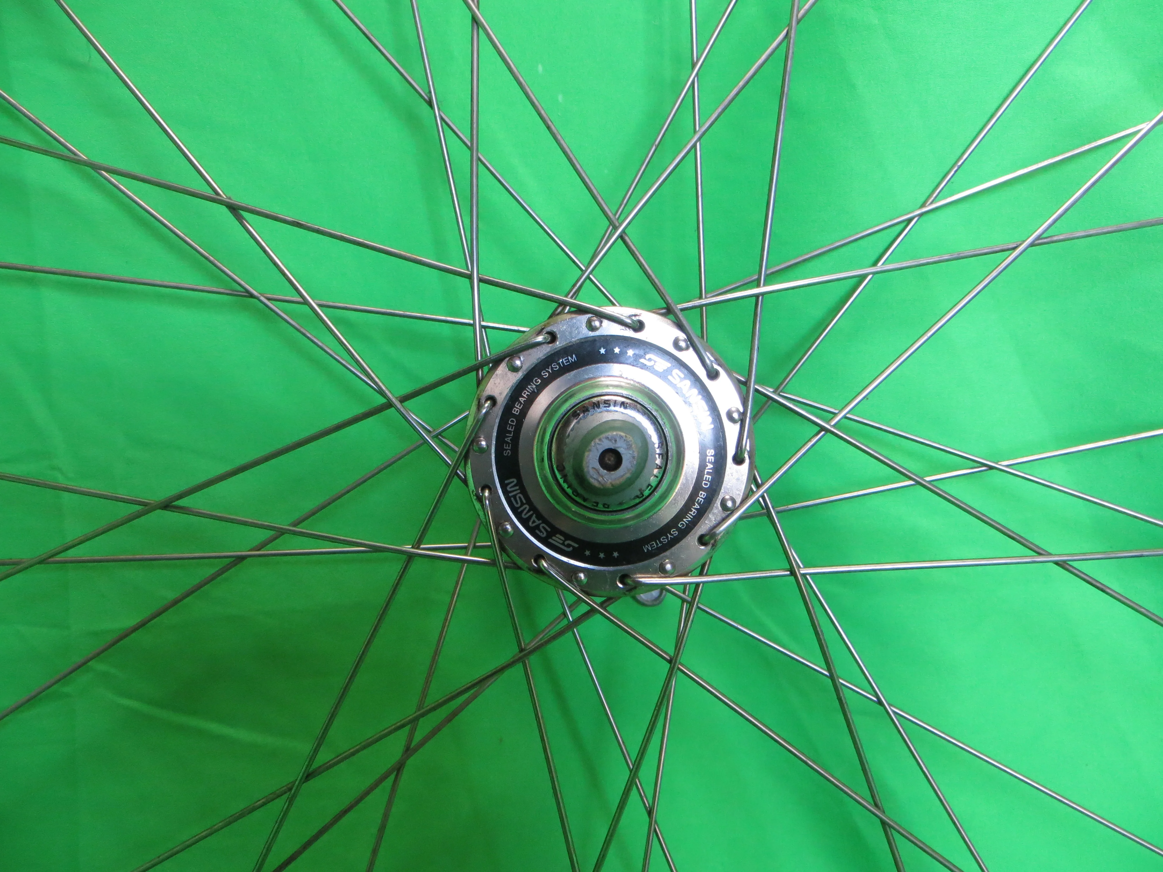 Araya R-50 700c Tubular rim, Sansin Pro Training  100mm/8mm Front Hub Quick Release (24120102) - Image 2