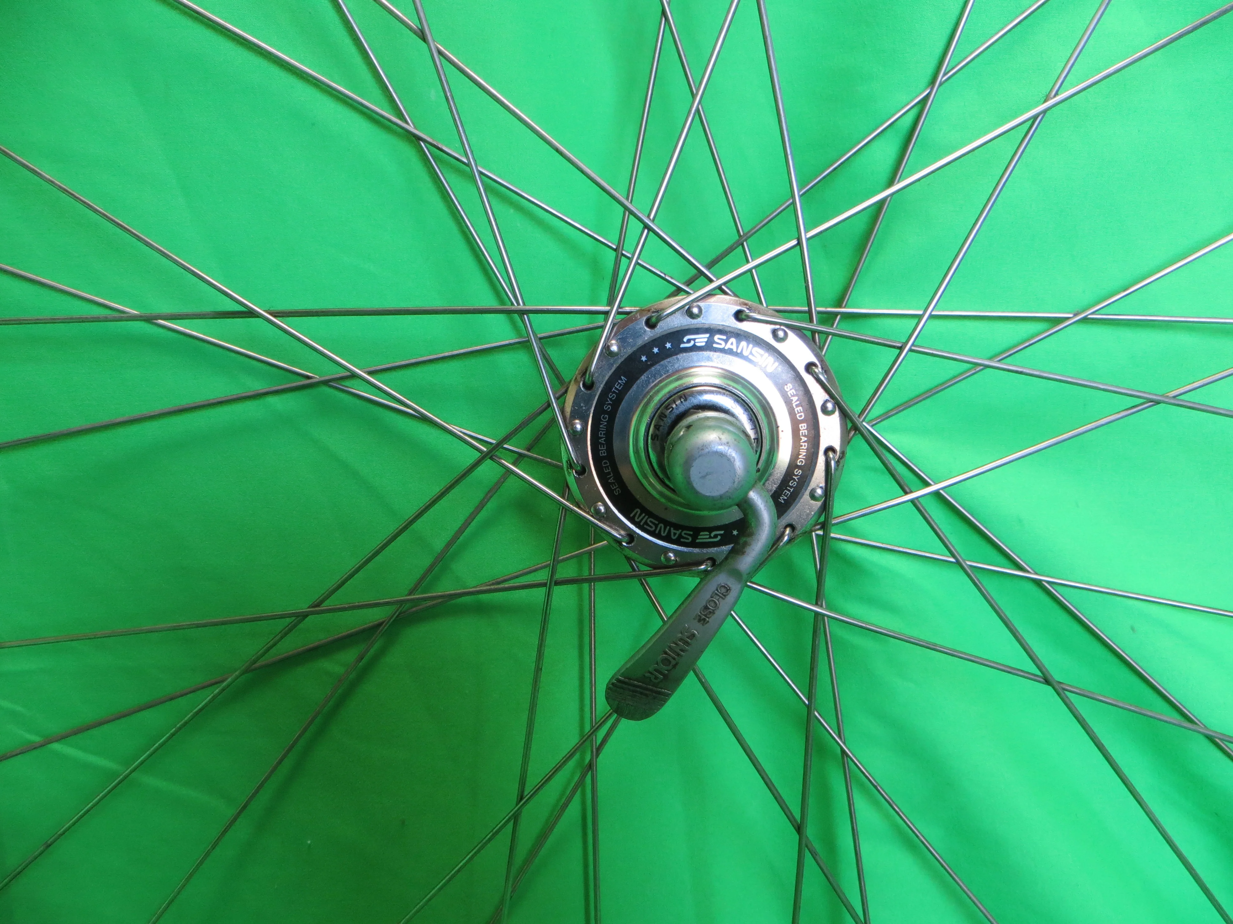 Araya R-50 700c Tubular rim, Sansin Pro Training  100mm/8mm Front Hub Quick Release (24120102) - Image 5