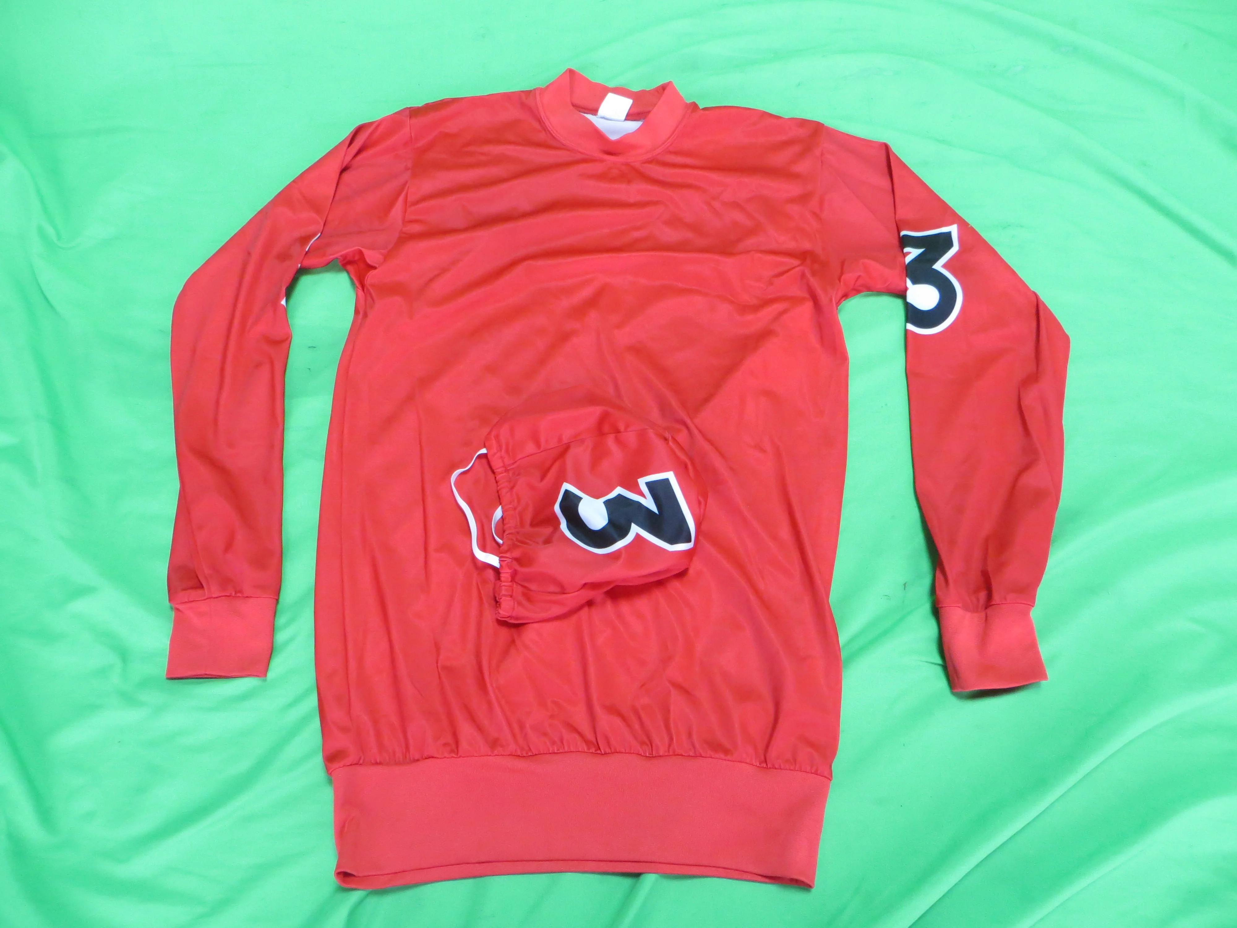 Authentic Keirin Jersey Japanese S-size (American SS) + Helmet Cover /260217 - Image 2