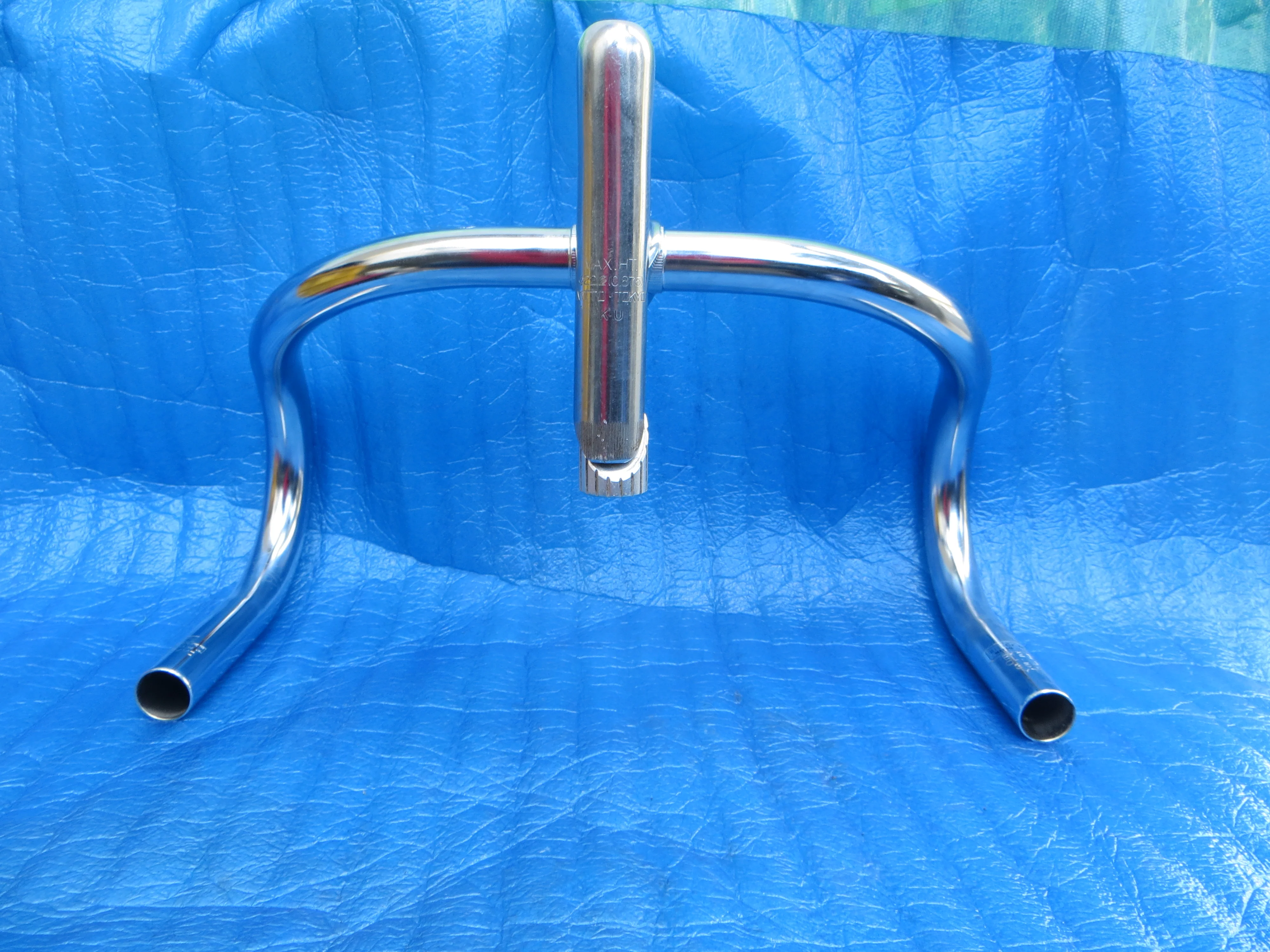 B123 350mm CrMo NJS Handlebar, Nitto Jaguar, 105mm/58 degree Steel NJS Stem (25111918) - Image 4