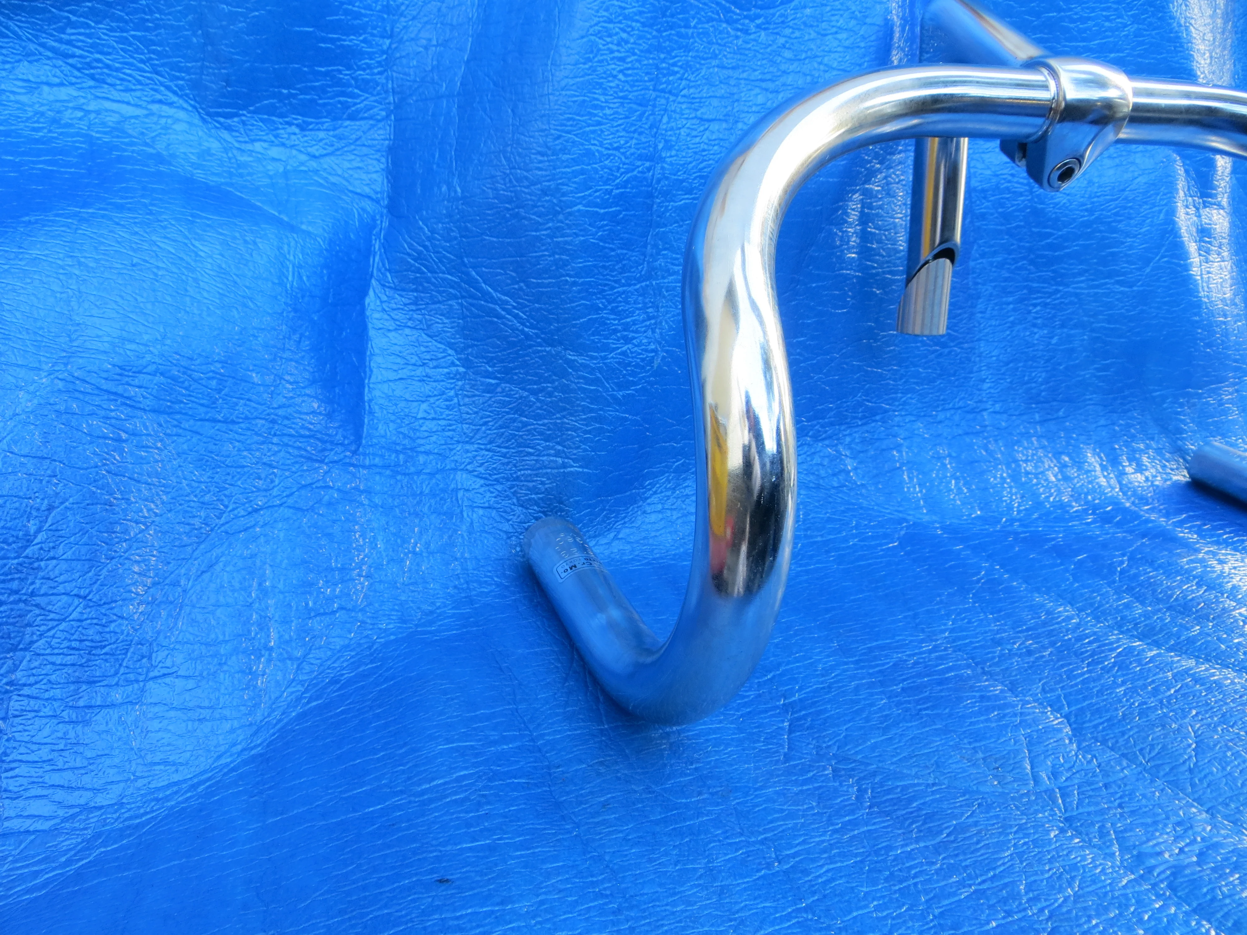 B123 360mm CrMo NJS Handlebar, Nitto Jaguar 80mm/58 degree Steel NJS Stem (25011421) - Image 2