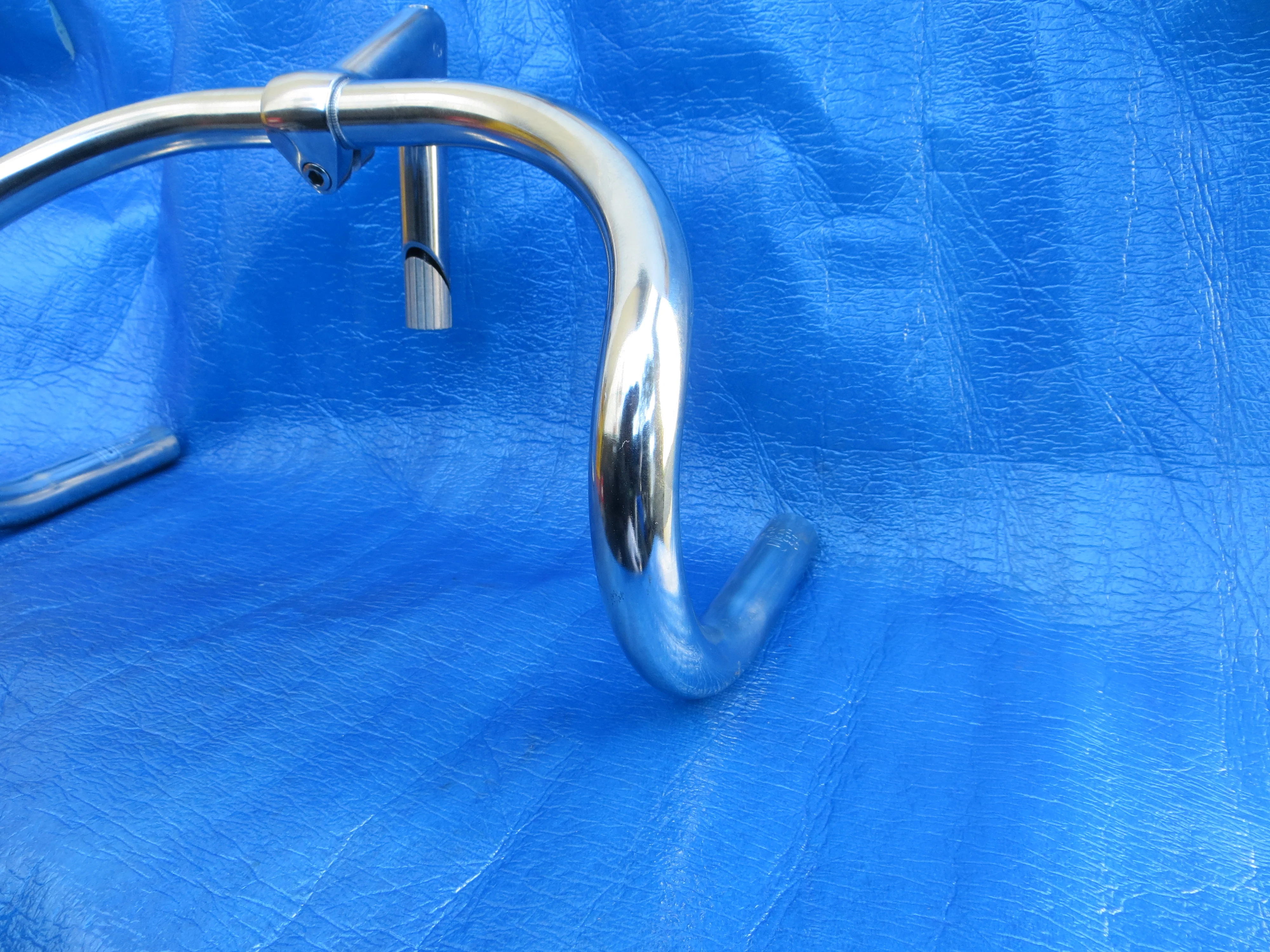 B123 360mm CrMo NJS Handlebar, Nitto Jaguar 80mm/58 degree Steel NJS Stem (25011421) - Image 3