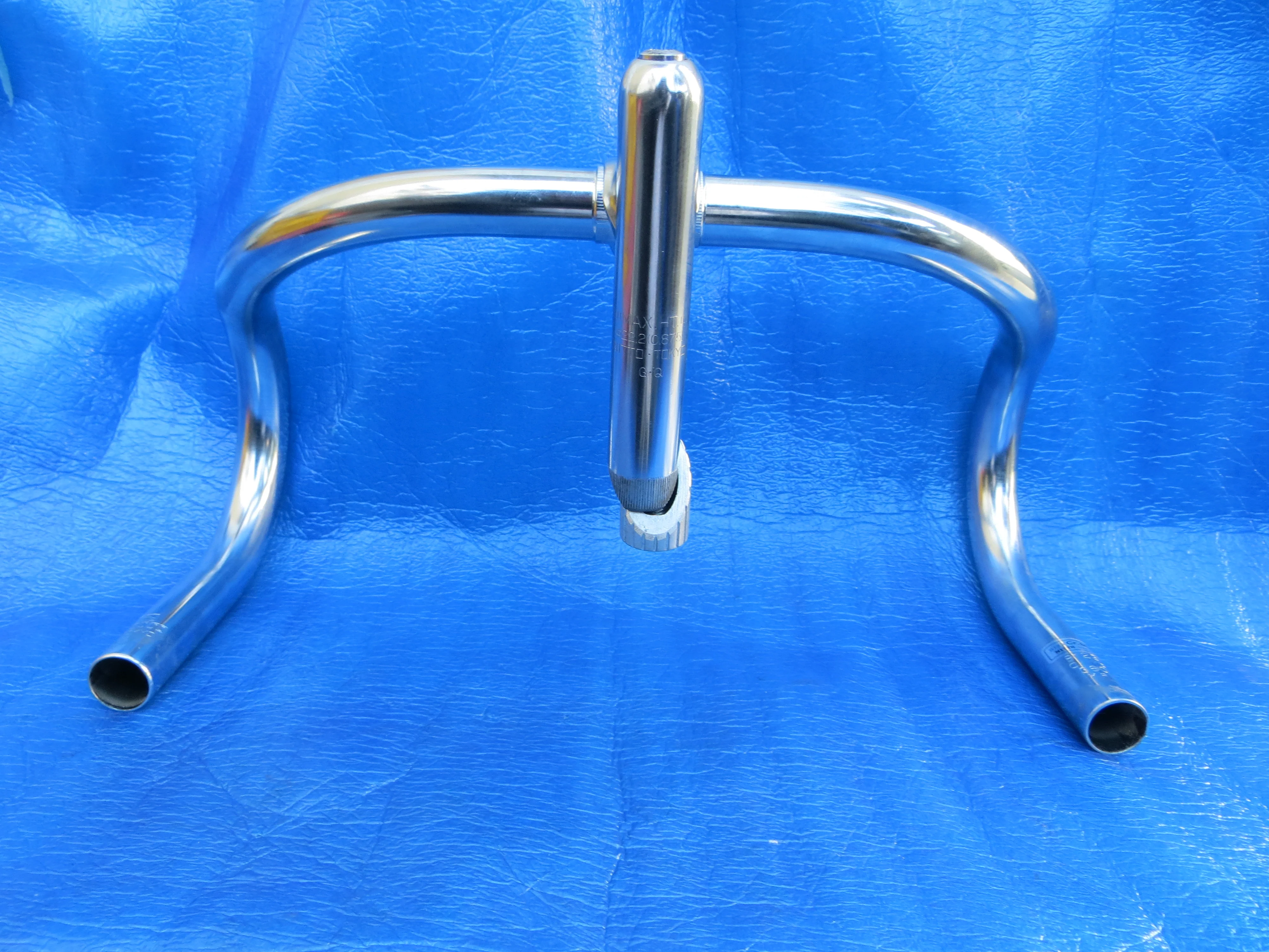 B123 360mm CrMo NJS Handlebar, Nitto Jaguar 80mm/58 degree Steel NJS Stem (25011421) - Image 4