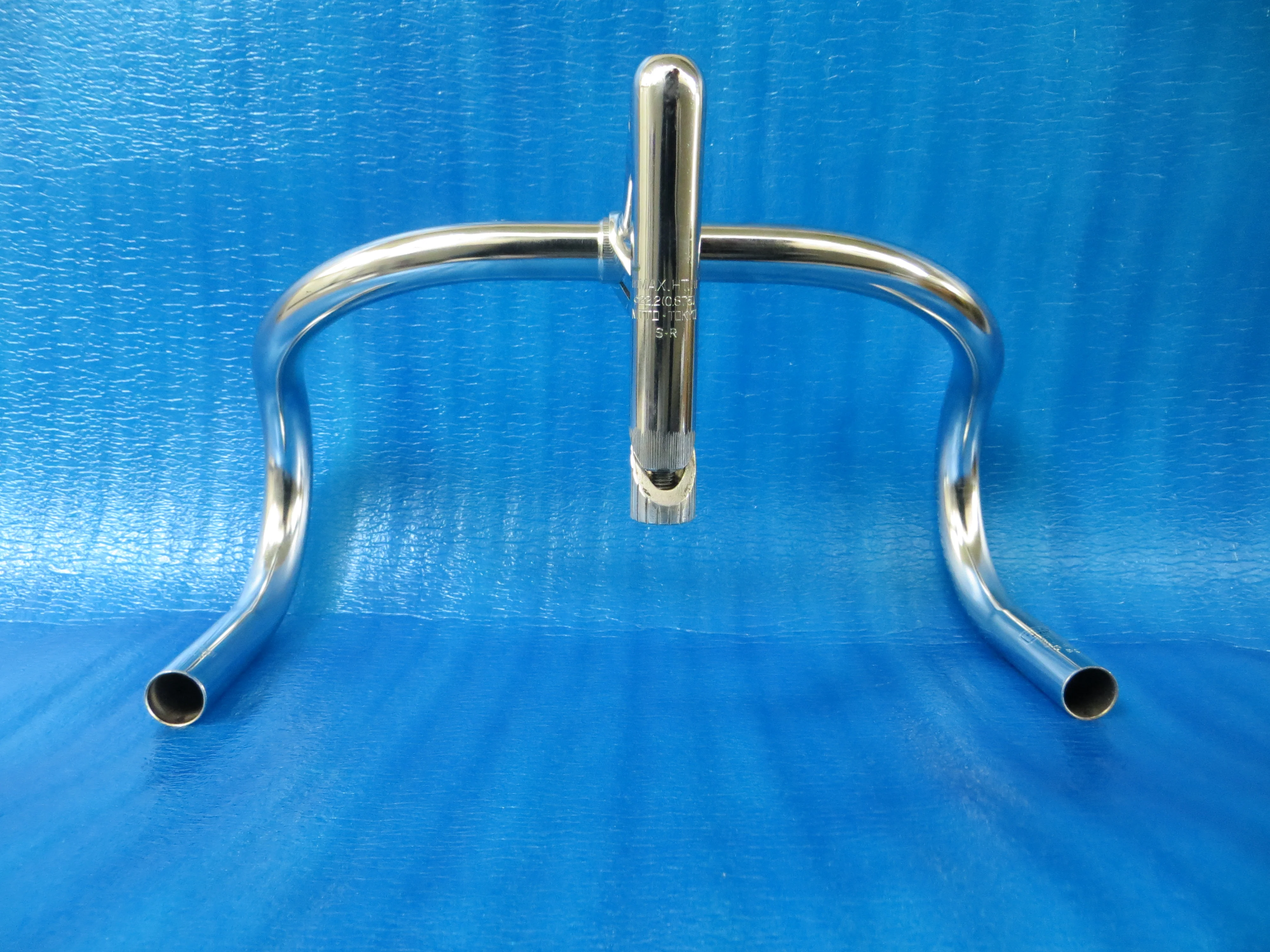 B123 360mm CrMo NJS Handlebar, Nitto Jaguar, 95mm/58 degree Steel NJS Stem (24032001) - Image 4