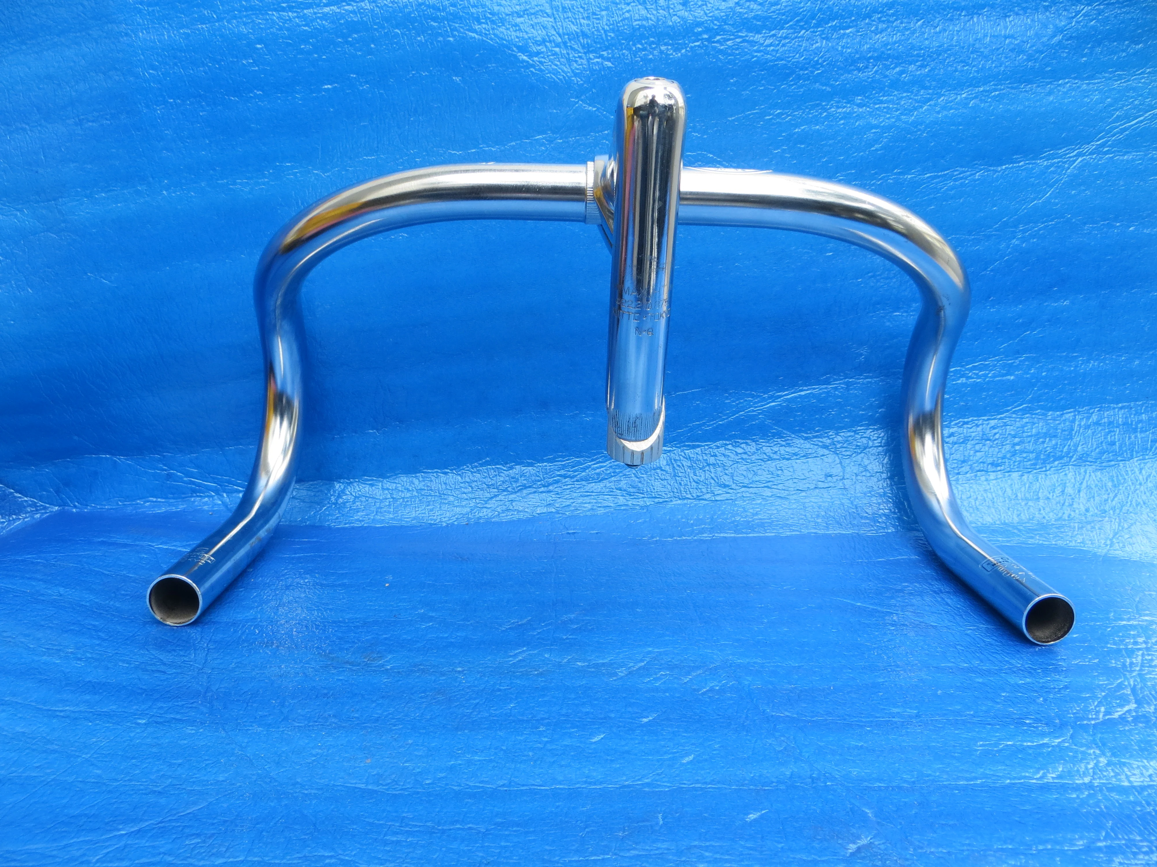 B123 370mm CrMo NJS Handlebar, Nitto Jaguar 90mm/58 degree Steel NJS Stem (24100615) - Image 4