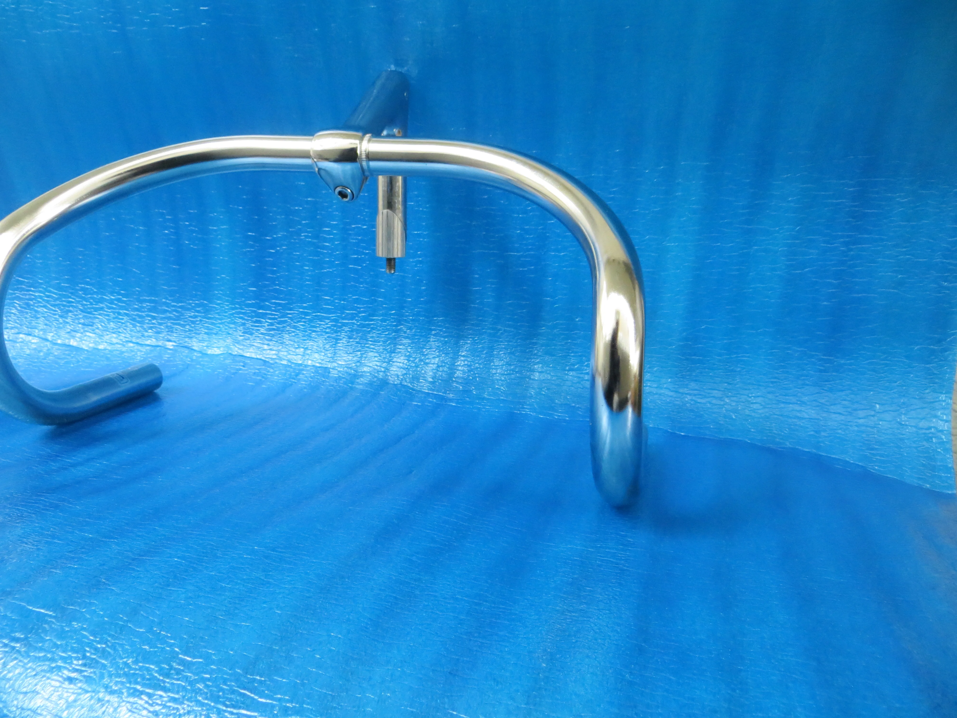 B123 370mm CrMo NJS Handlebar, Nitto Jaguar, 95mm/58 degree Steel NJS Stem (24032009) - Image 3