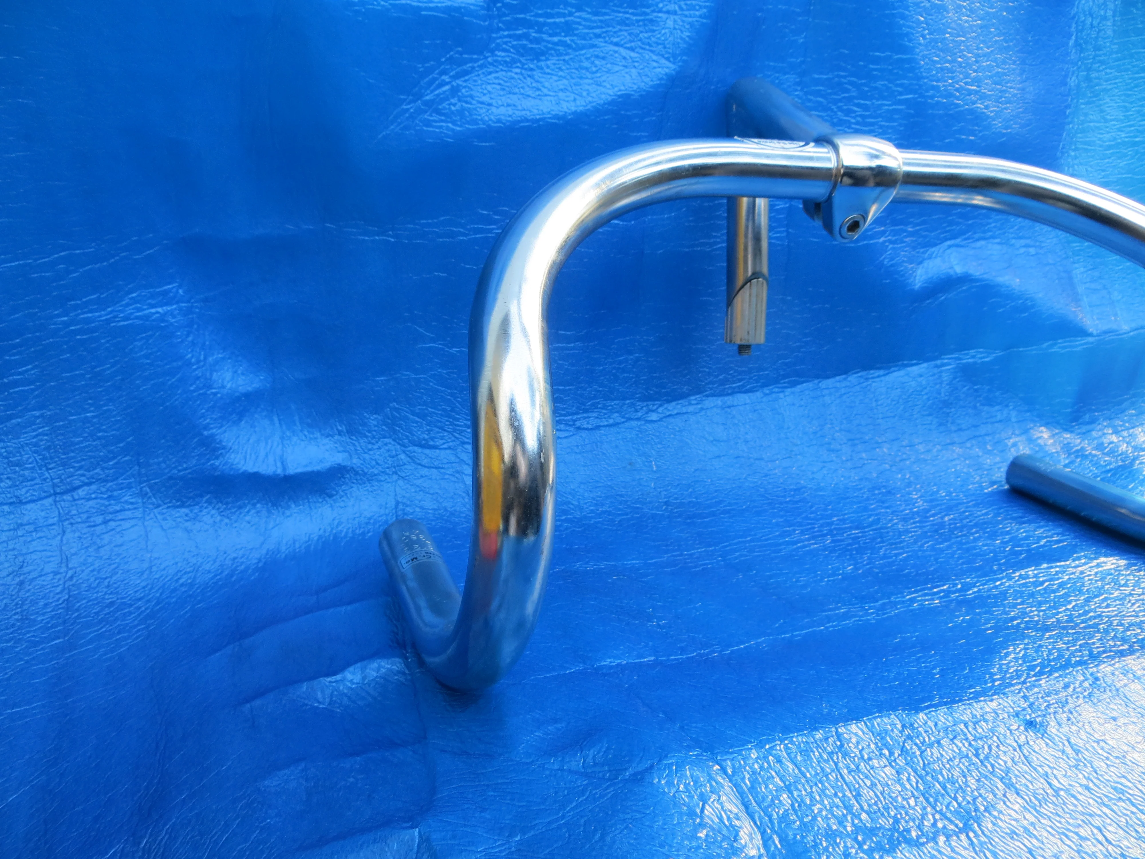 B123 380mm CrMo NJS Handlebar, Nitto Jaguar, 95mm/58 degree Steel NJS Stem (24012902) - Image 2