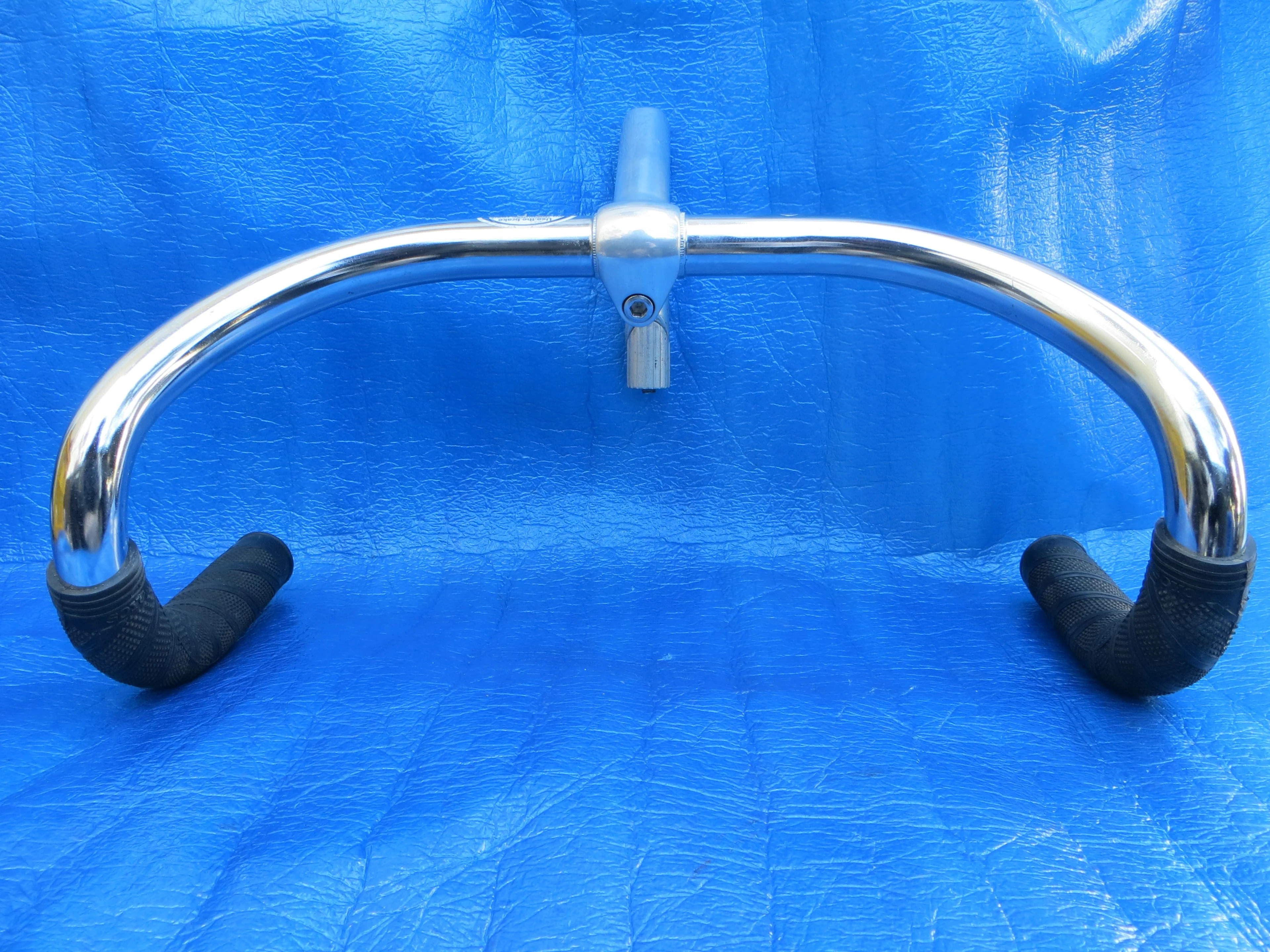 B125 380mm Steel NJS Handlebar, Nitto Jaguar 120mm/58 degree AA NJS Stem, Soyo Grips  (25032011)