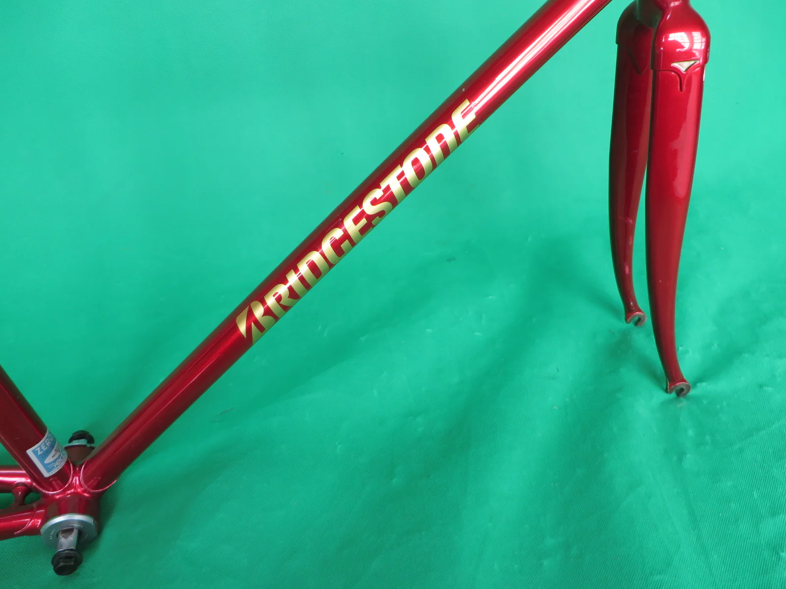 Bridgestone 2016 Columbus Max Fork // Candy Red // Dedacciai Zero Uno Tubing // 51.5cm - Image 15