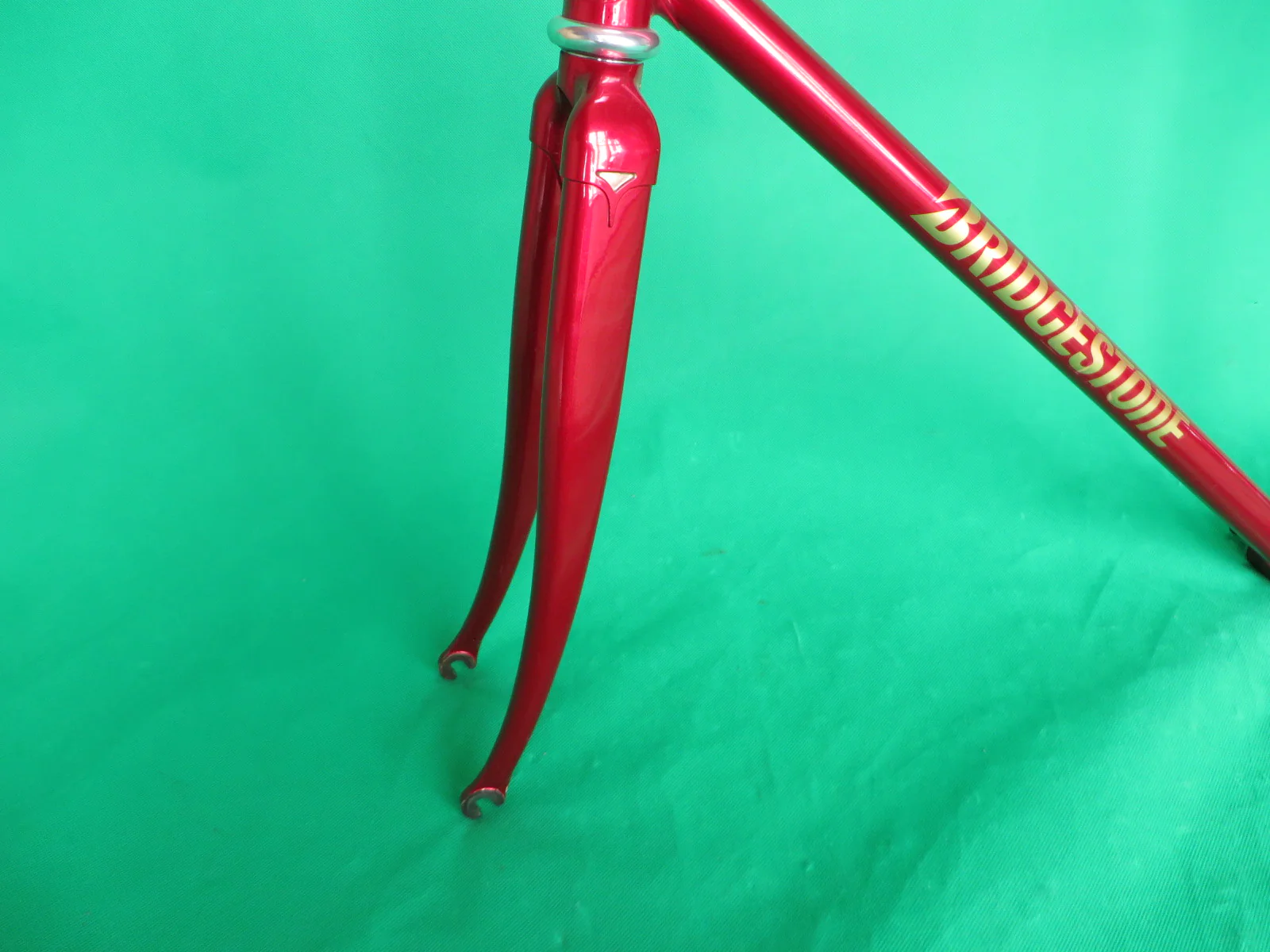 Bridgestone 2016 Columbus Max Fork // Candy Red // Dedacciai Zero Uno Tubing // 51.5cm - Image 3