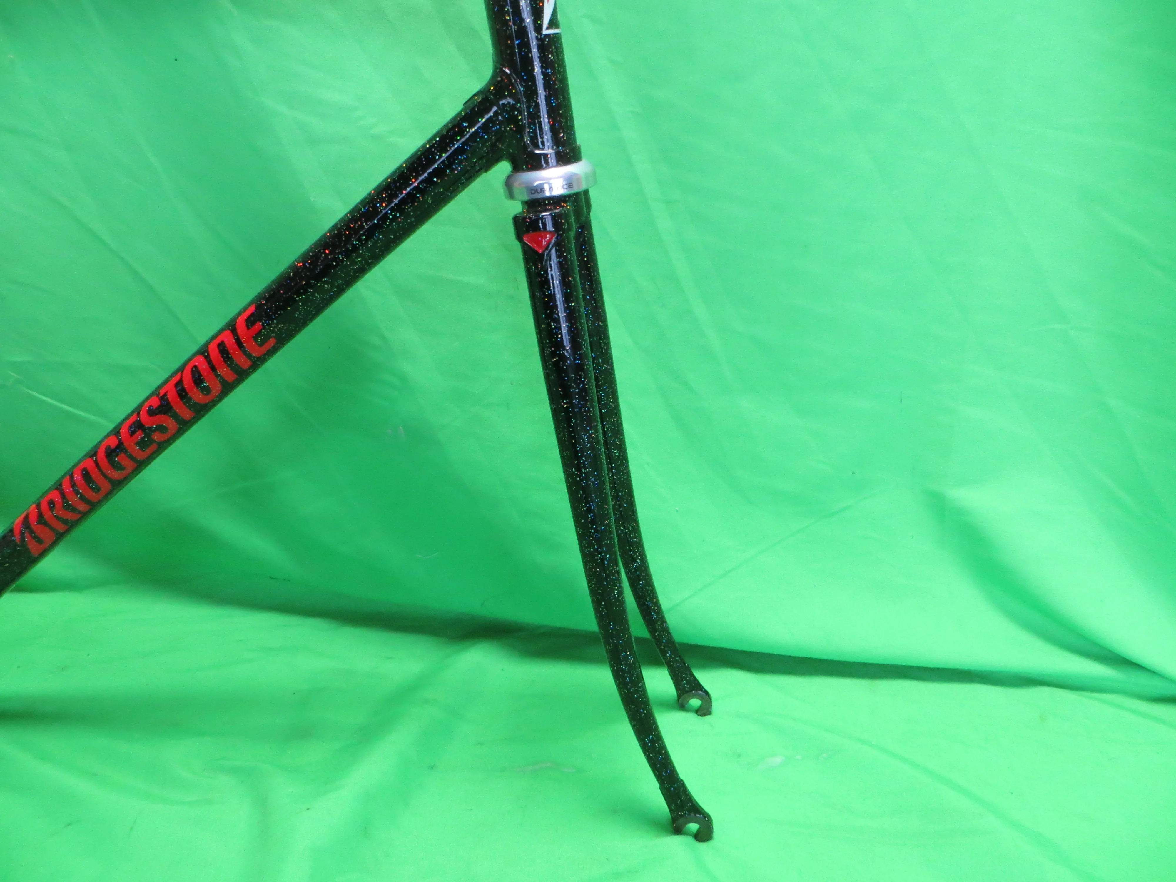 Bridgestone // Black with SUPER Rainboe Flake // 53.5cm - Image 10