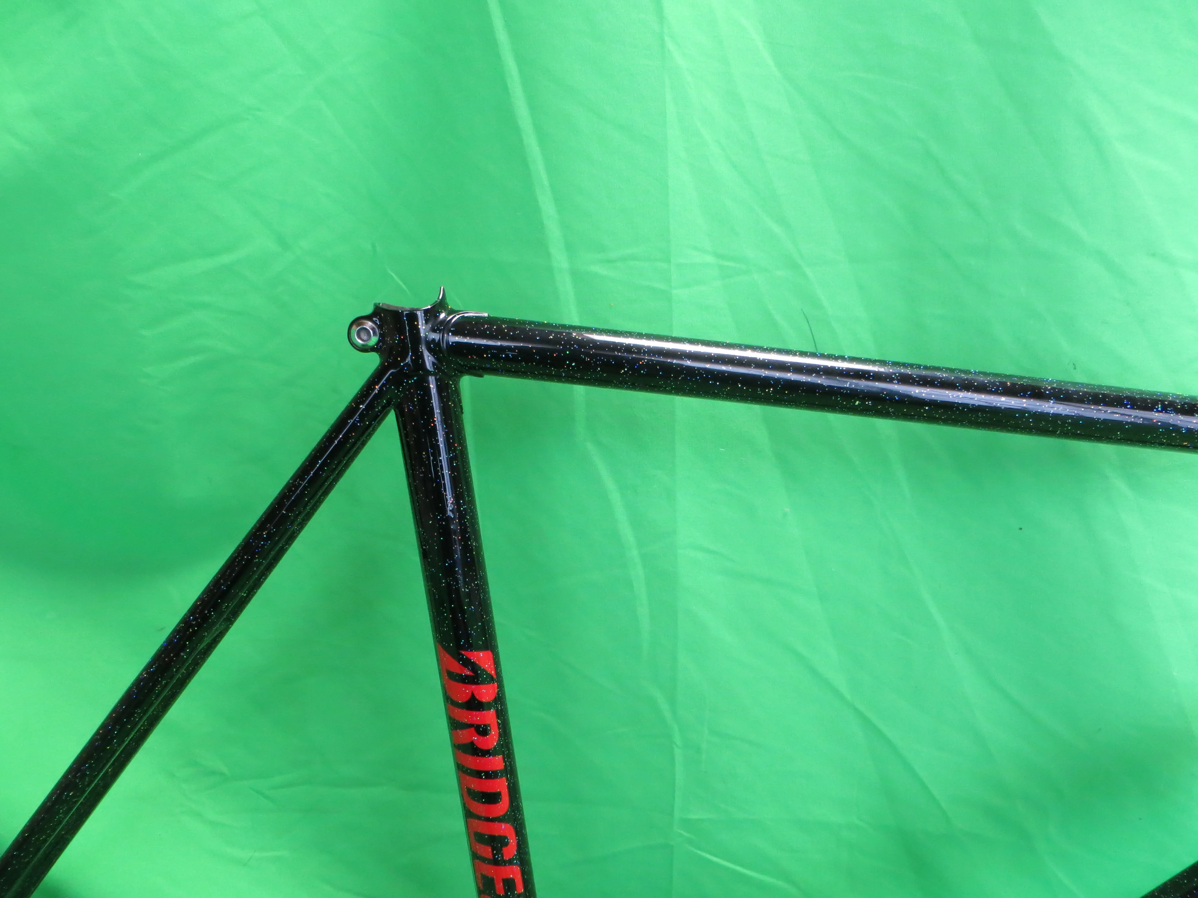Bridgestone // Black with SUPER Rainboe Flake // 53.5cm - Image 12
