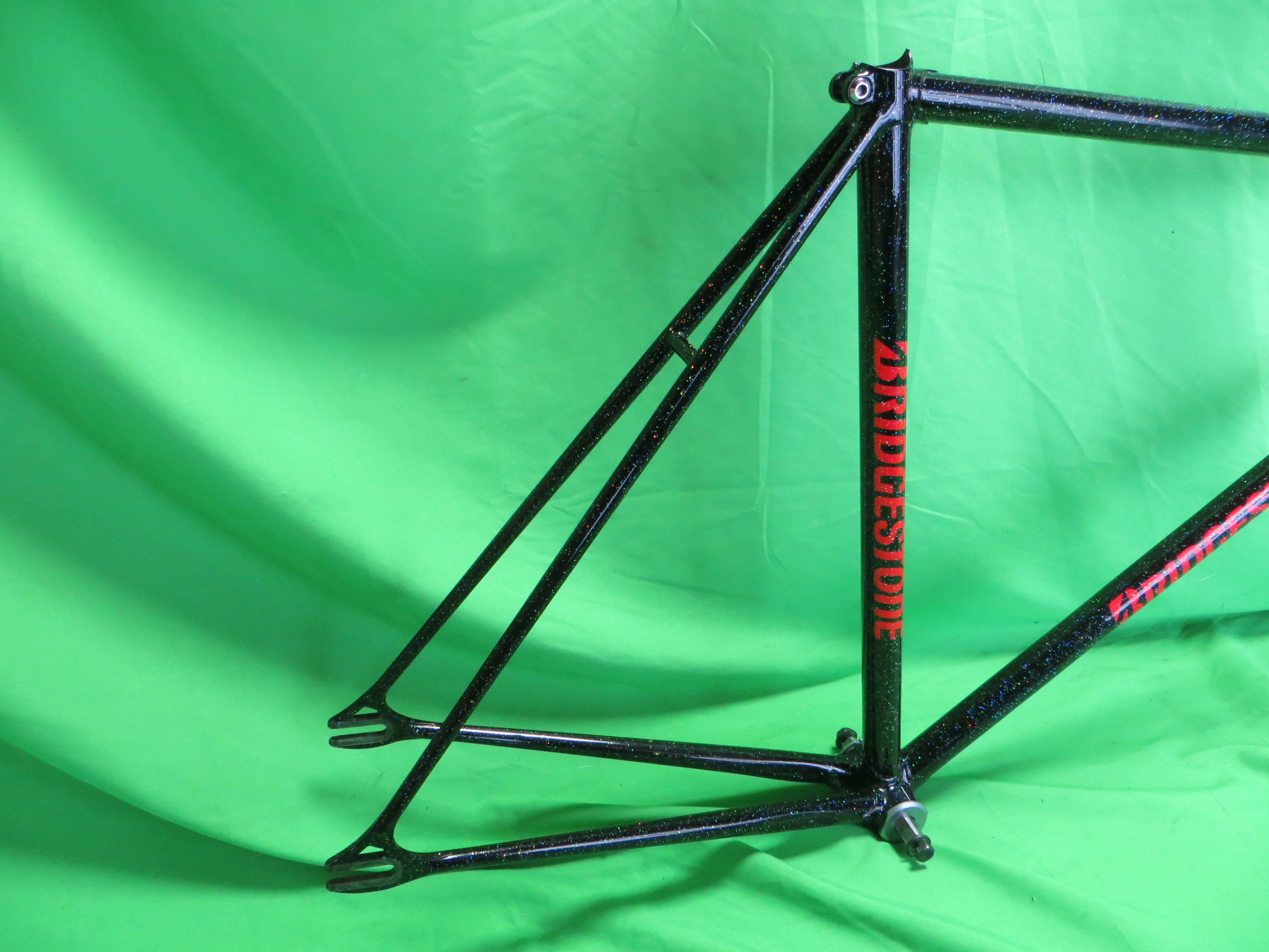 Bridgestone // Black with SUPER Rainboe Flake // 53.5cm - Image 15
