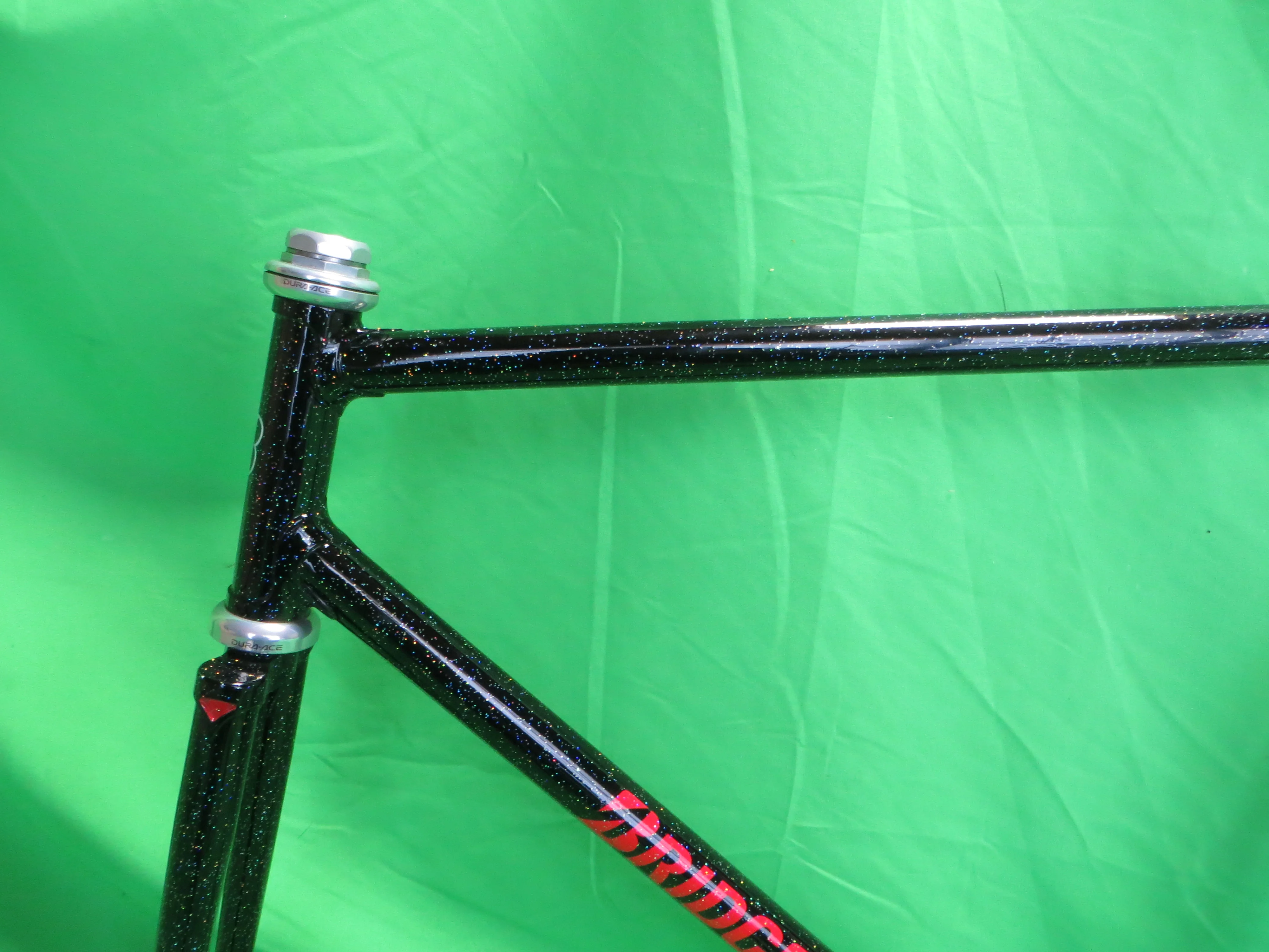 Bridgestone // Black with SUPER Rainboe Flake // 53.5cm - Image 4