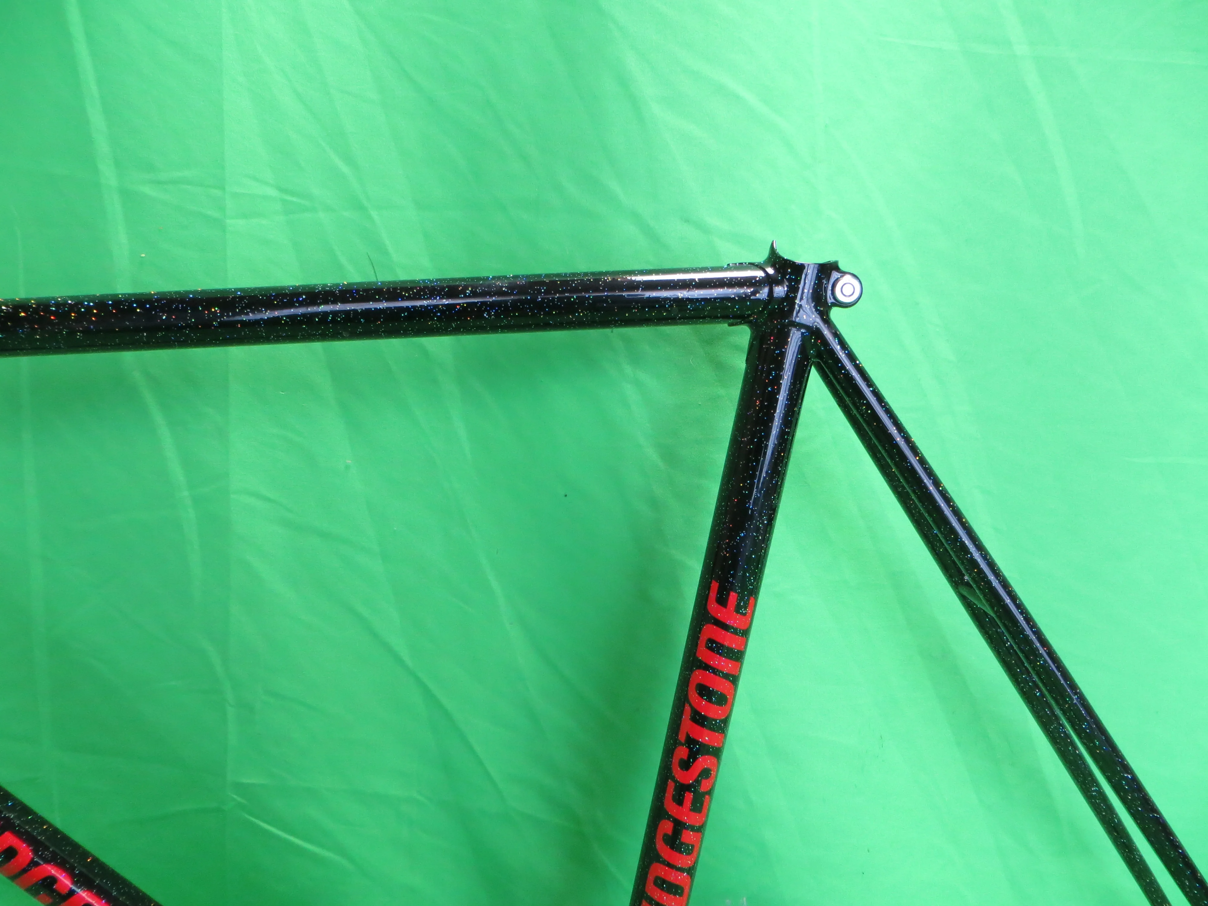 Bridgestone // Black with SUPER Rainboe Flake // 53.5cm - Image 5
