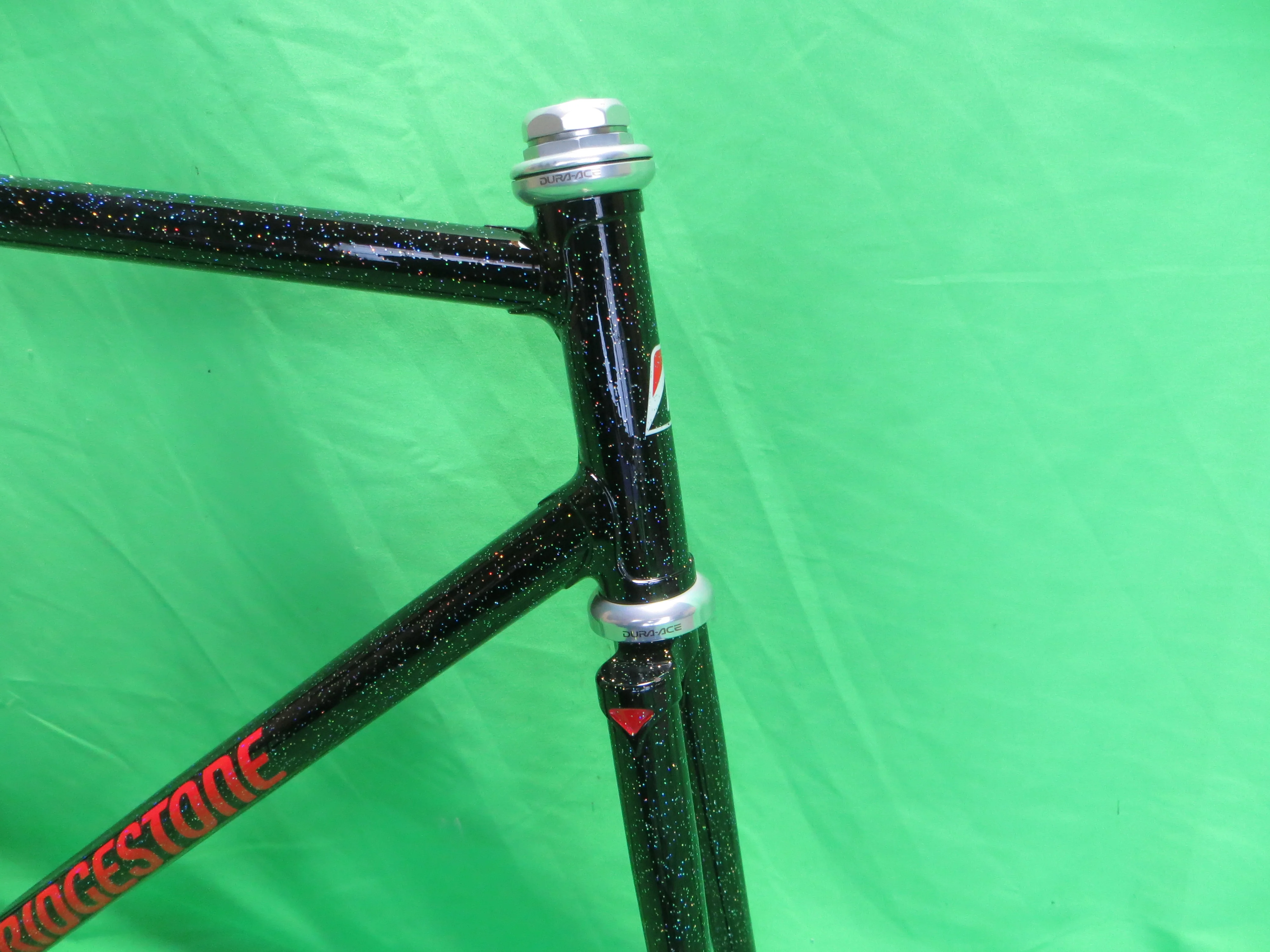 Bridgestone // Black with SUPER Rainboe Flake // 53.5cm - Image 9