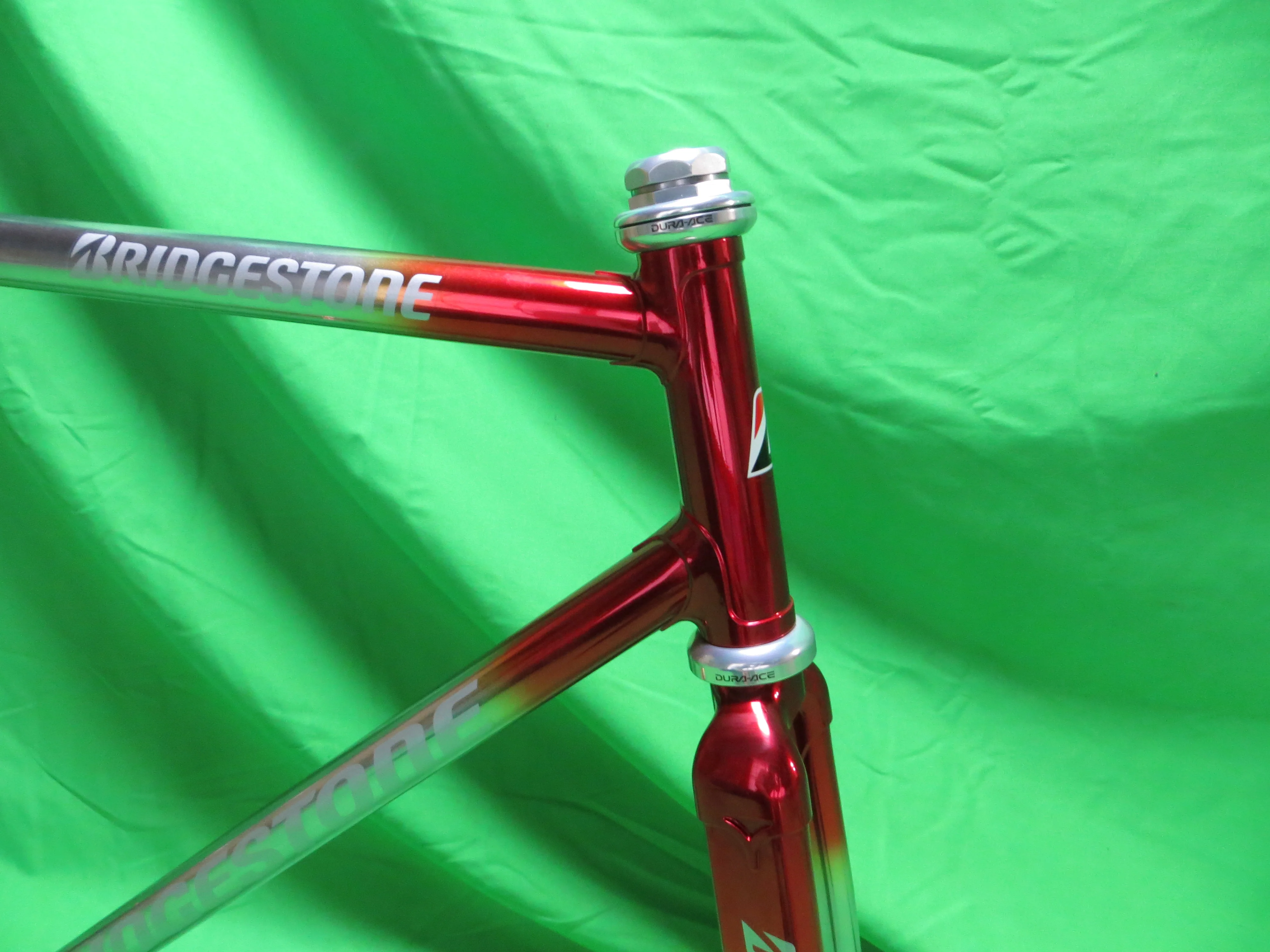 Bridgestone Columbus Max Fork // Candy Red / Chrome Plating Fade // 53cm - Image 9