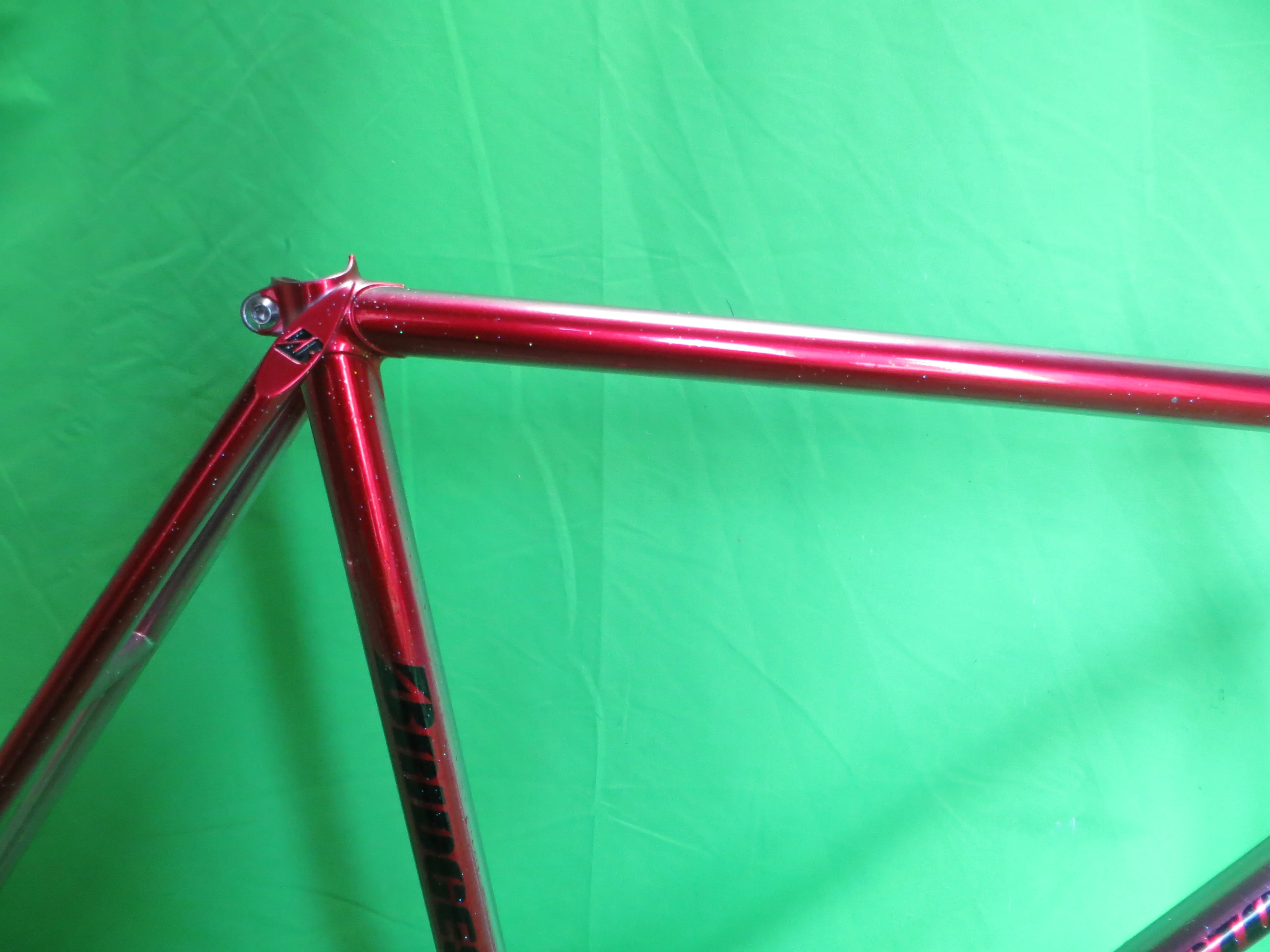 Bridgestone  // Candy Red / Mach Silver with Rainbow Flake / 54.5cm - Image 12