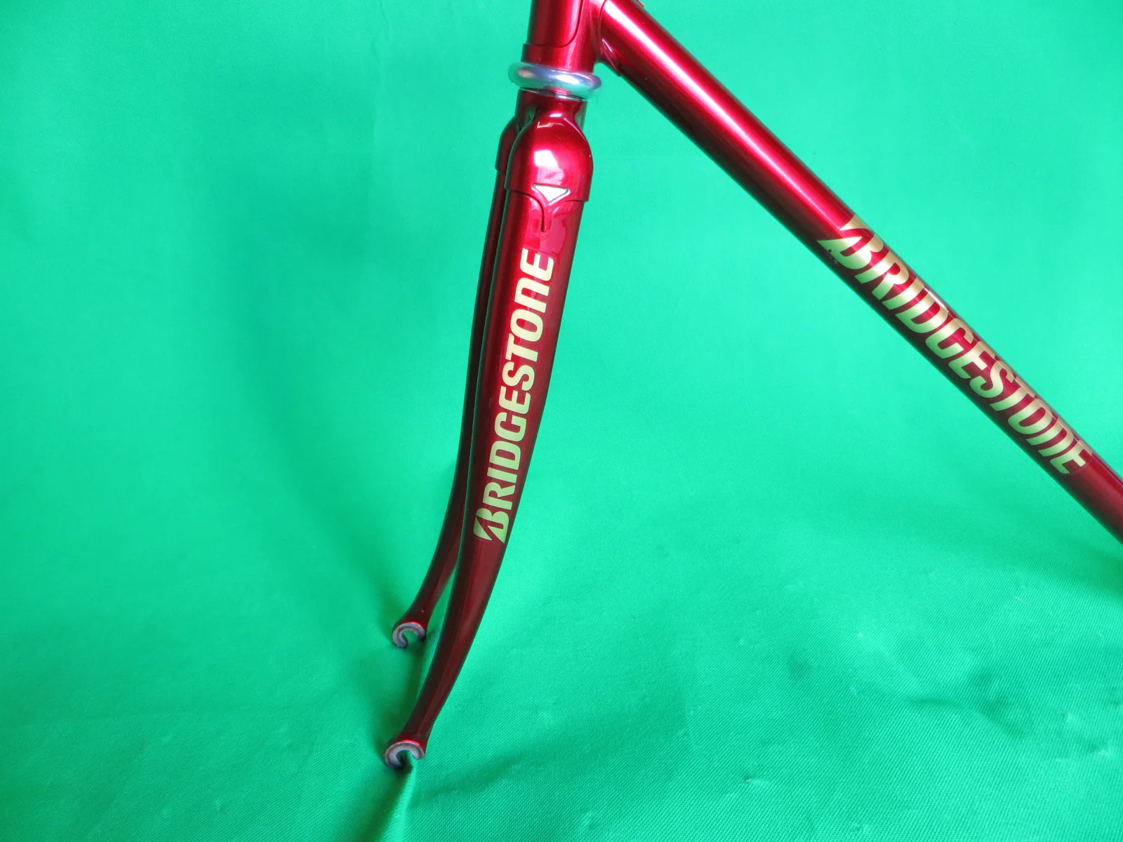 Bridgestone Columbus Max Fork // Candy Red // Dedacciai Zero Uno Tubing // 52cm - Image 3