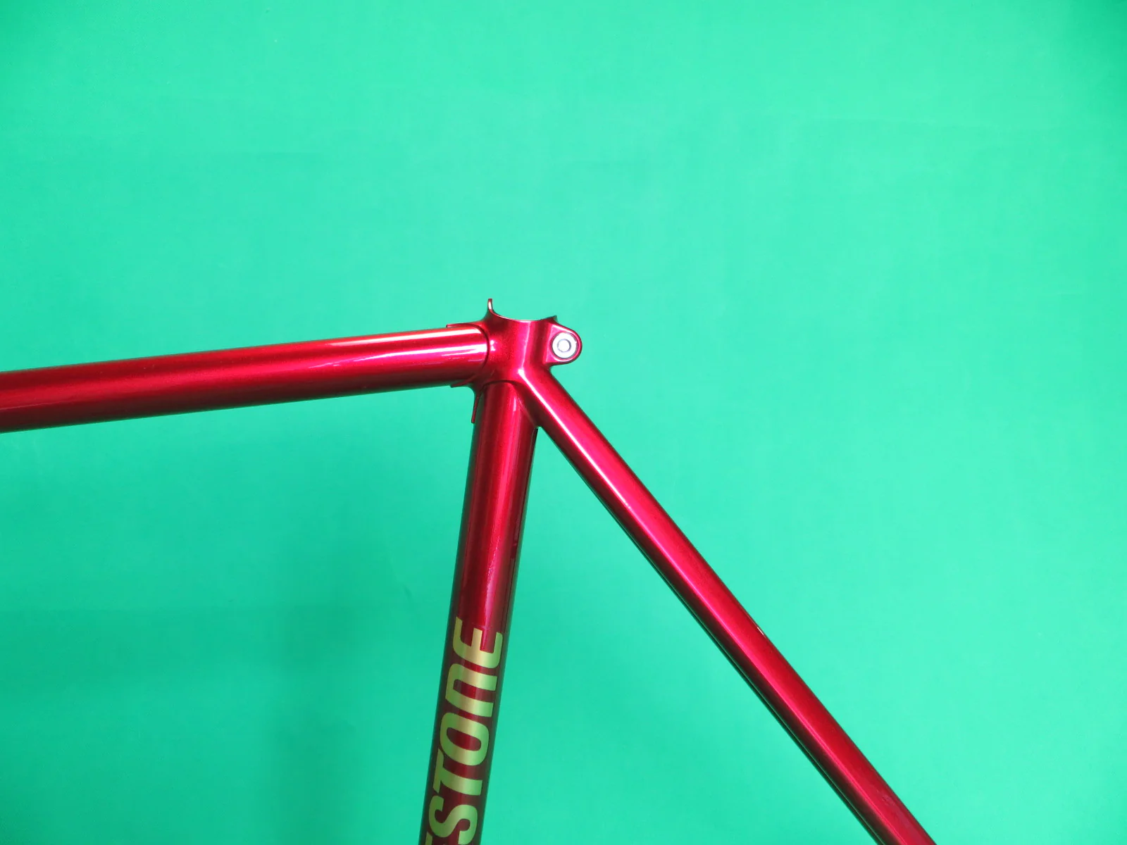 Bridgestone Columbus Max Fork // Candy Red // Dedacciai Zero Uno Tubing // 52cm - Image 5
