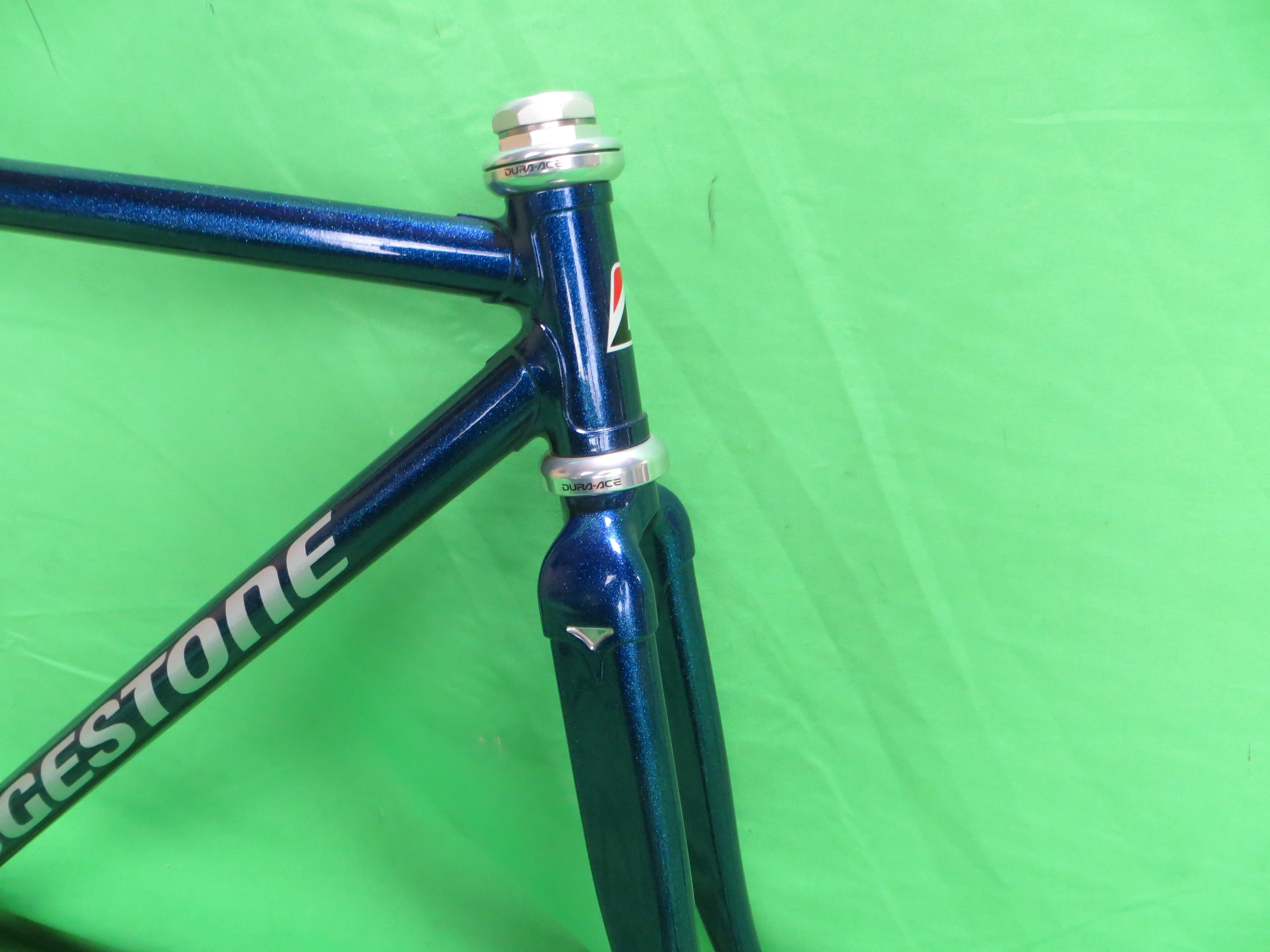 Bridgestone Columbus Max Fork // Deep Blue Metallic with Super Fine Blue Flake // 49.5cm - Image 10