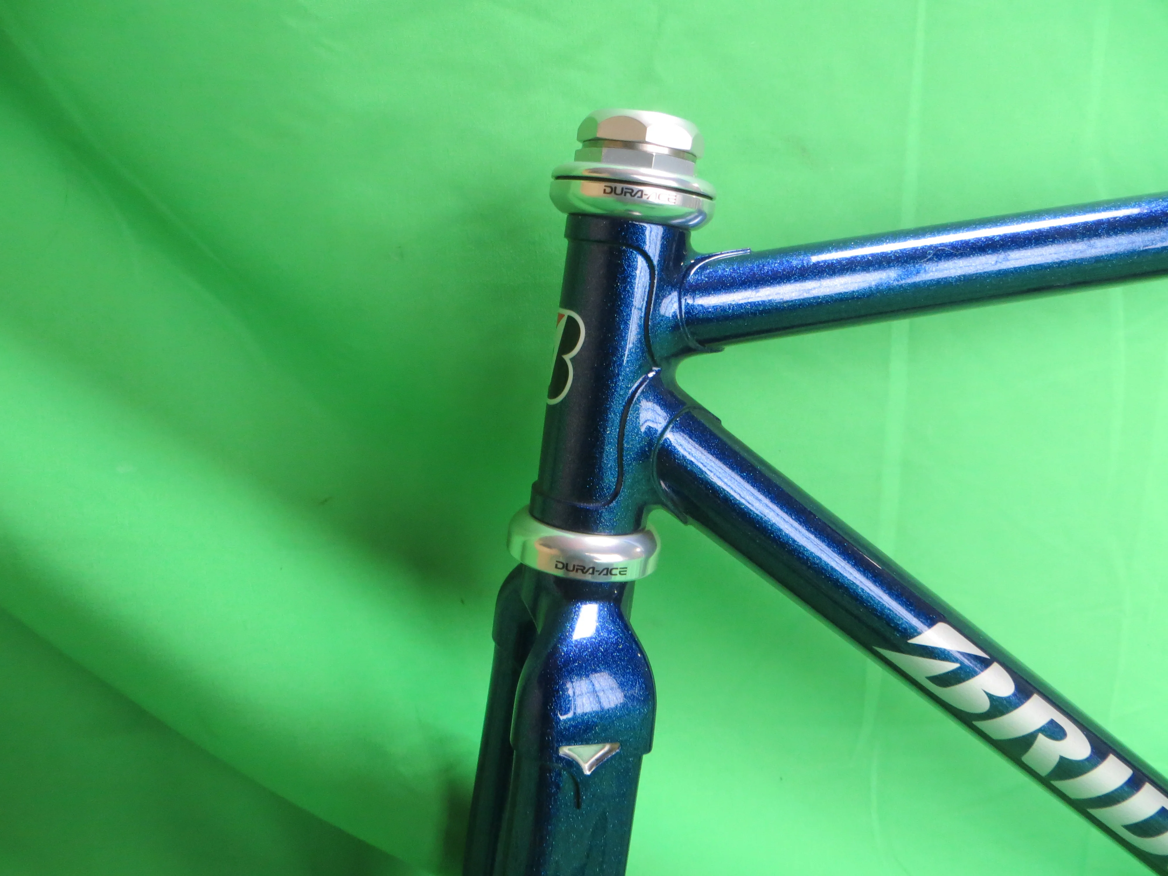 Bridgestone Columbus Max Fork // Deep Blue Metallic with Super Fine Blue Flake // 49.5cm - Image 3
